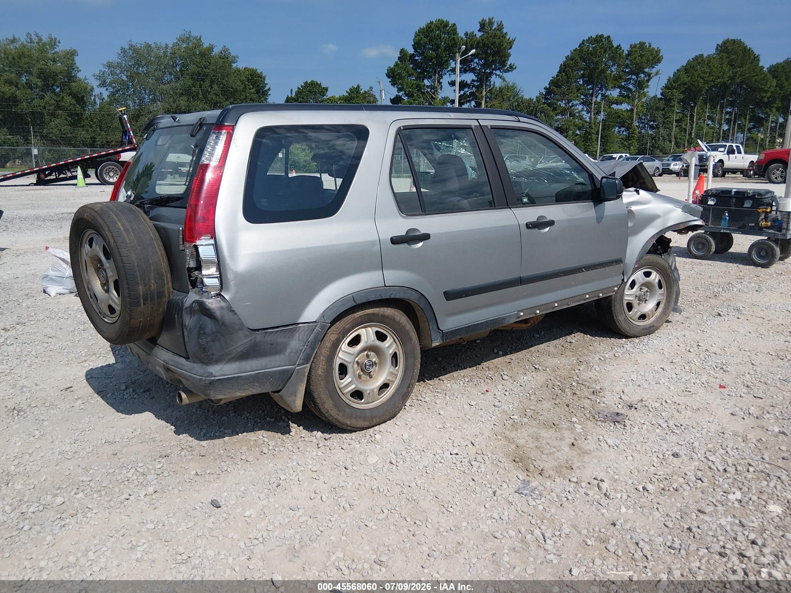2006 Honda Cr-v Lx Silver vin: JHLRD685X6C001035