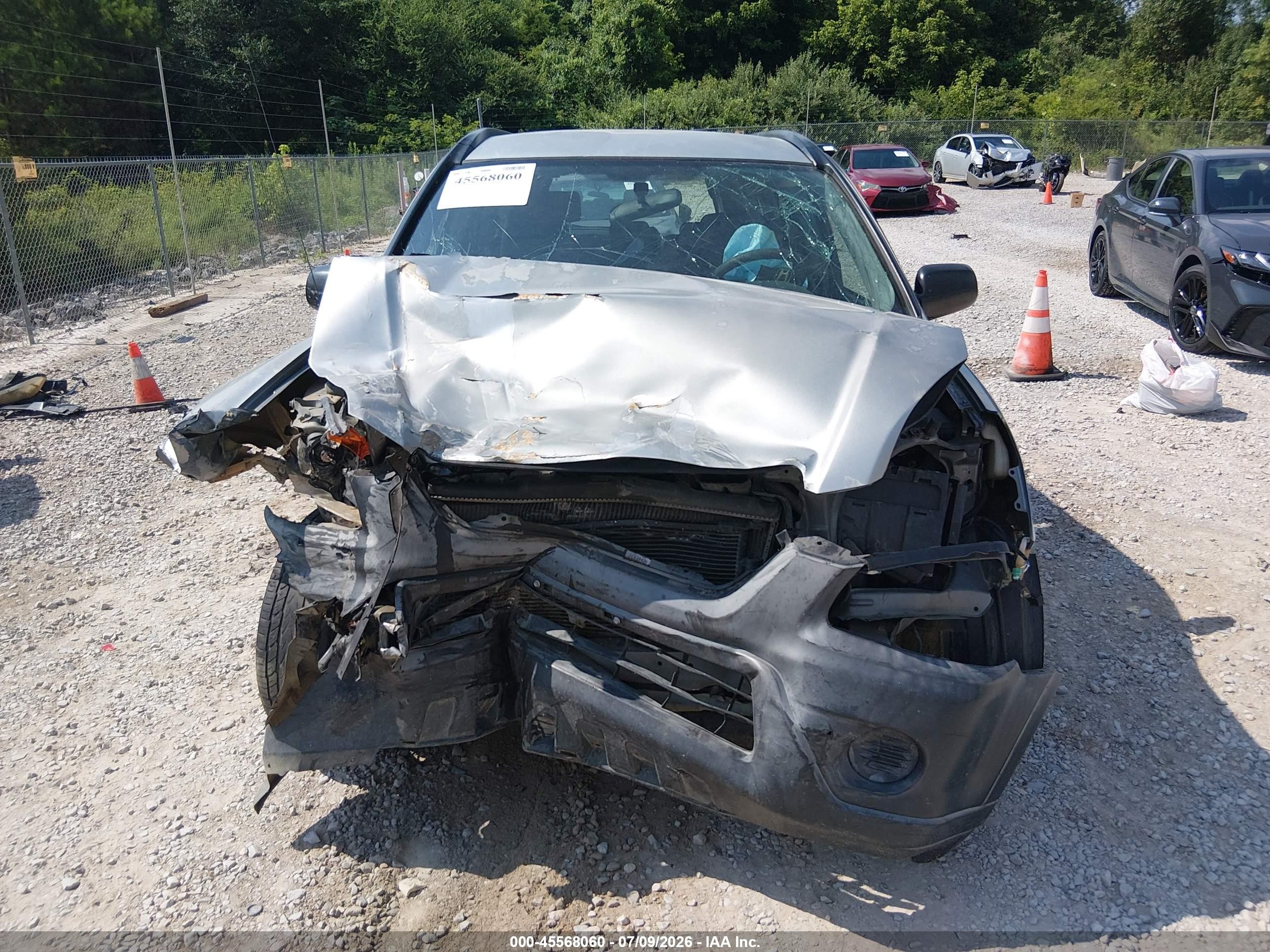 2006 Honda Cr-v Lx Silver vin: JHLRD685X6C001035