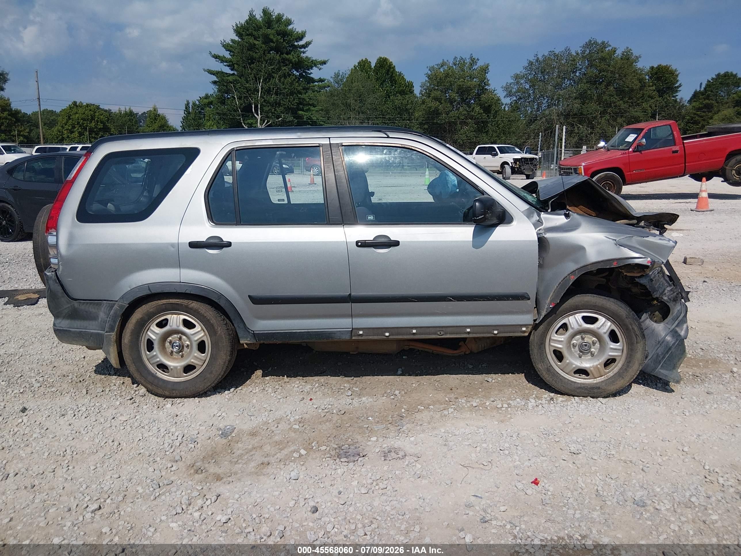 2006 Honda Cr-v Lx Silver vin: JHLRD685X6C001035