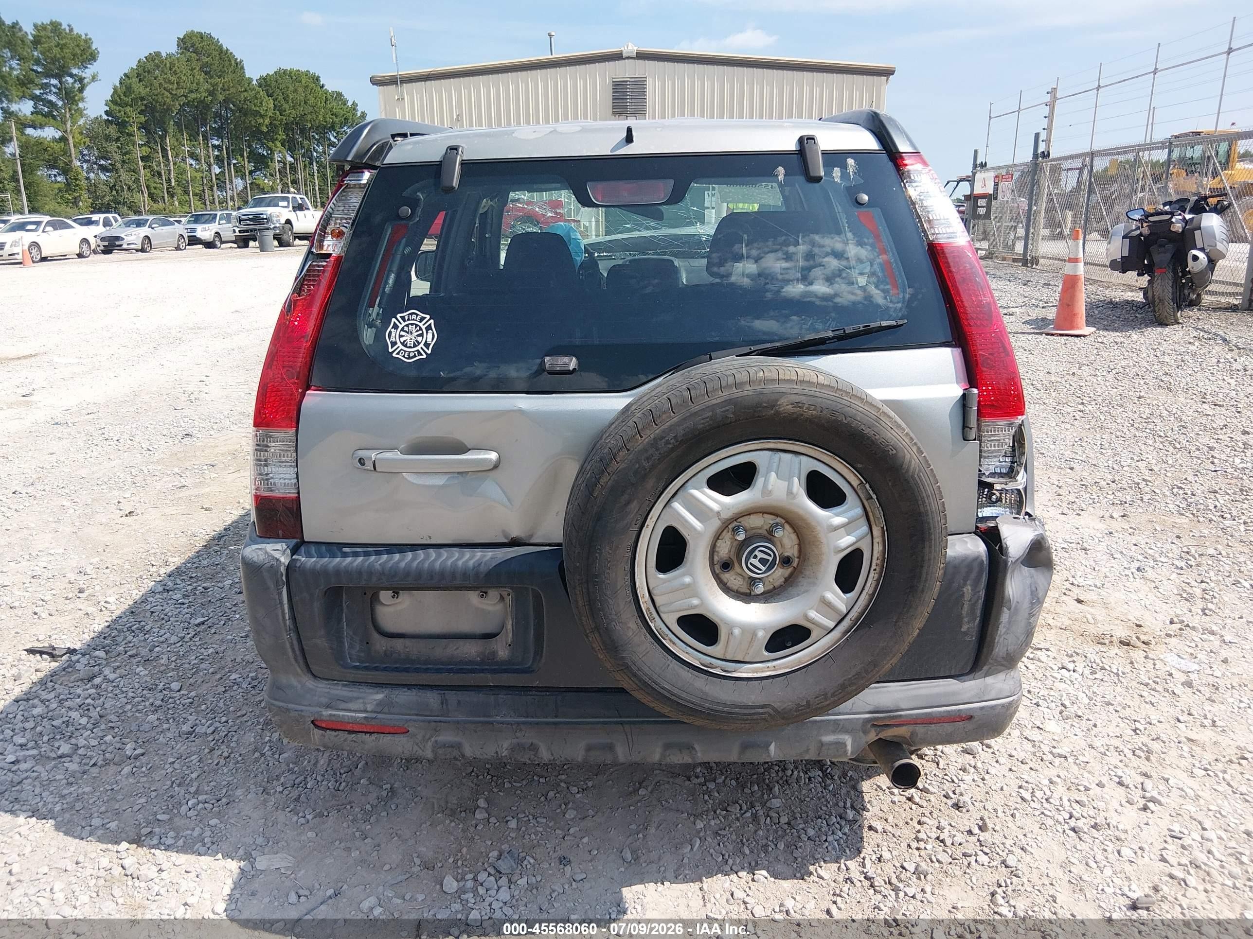 2006 Honda Cr-v Lx Silver vin: JHLRD685X6C001035