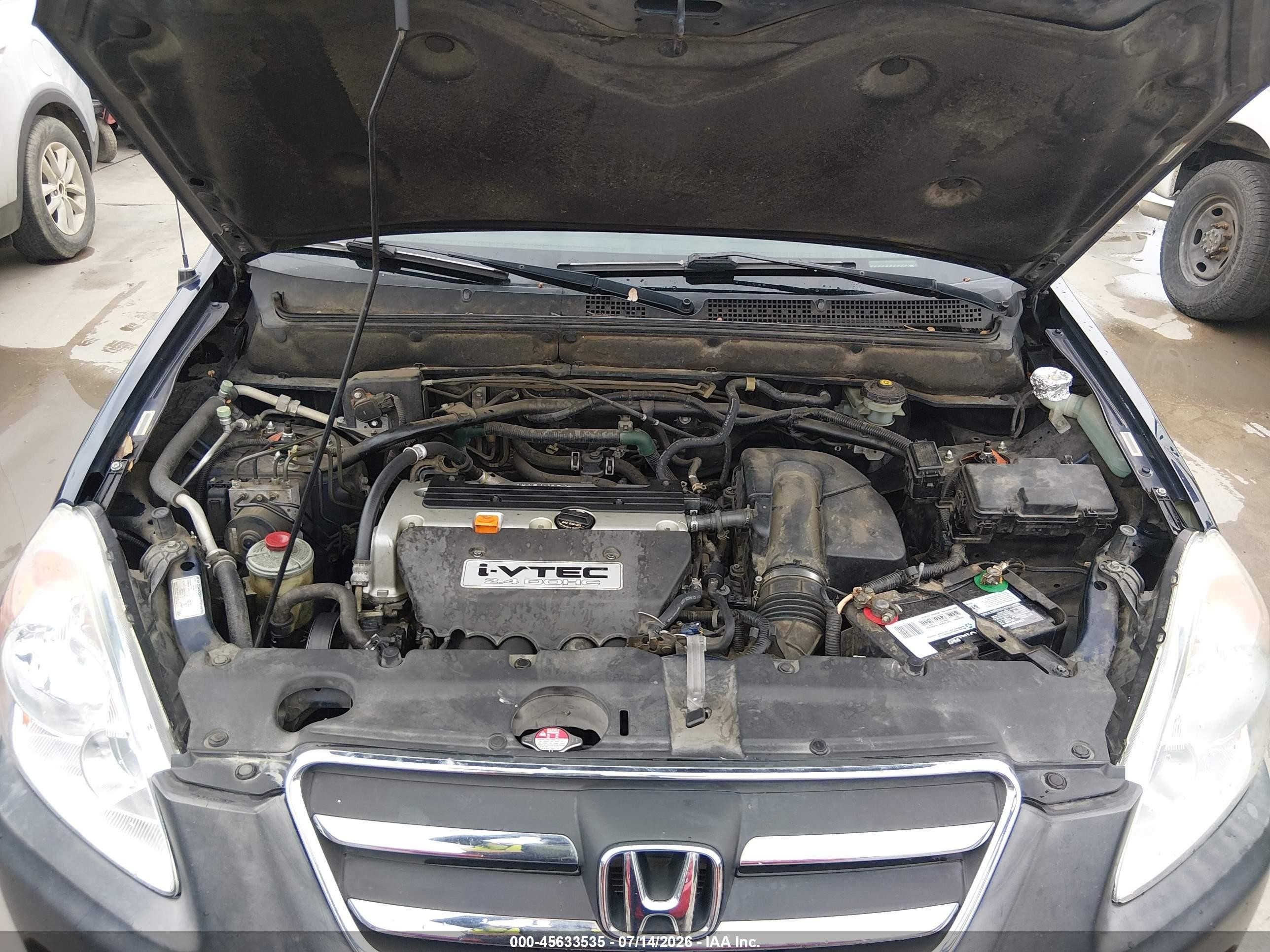 2006 Honda Cr-v Lx Blue vin: JHLRD685X6C011760