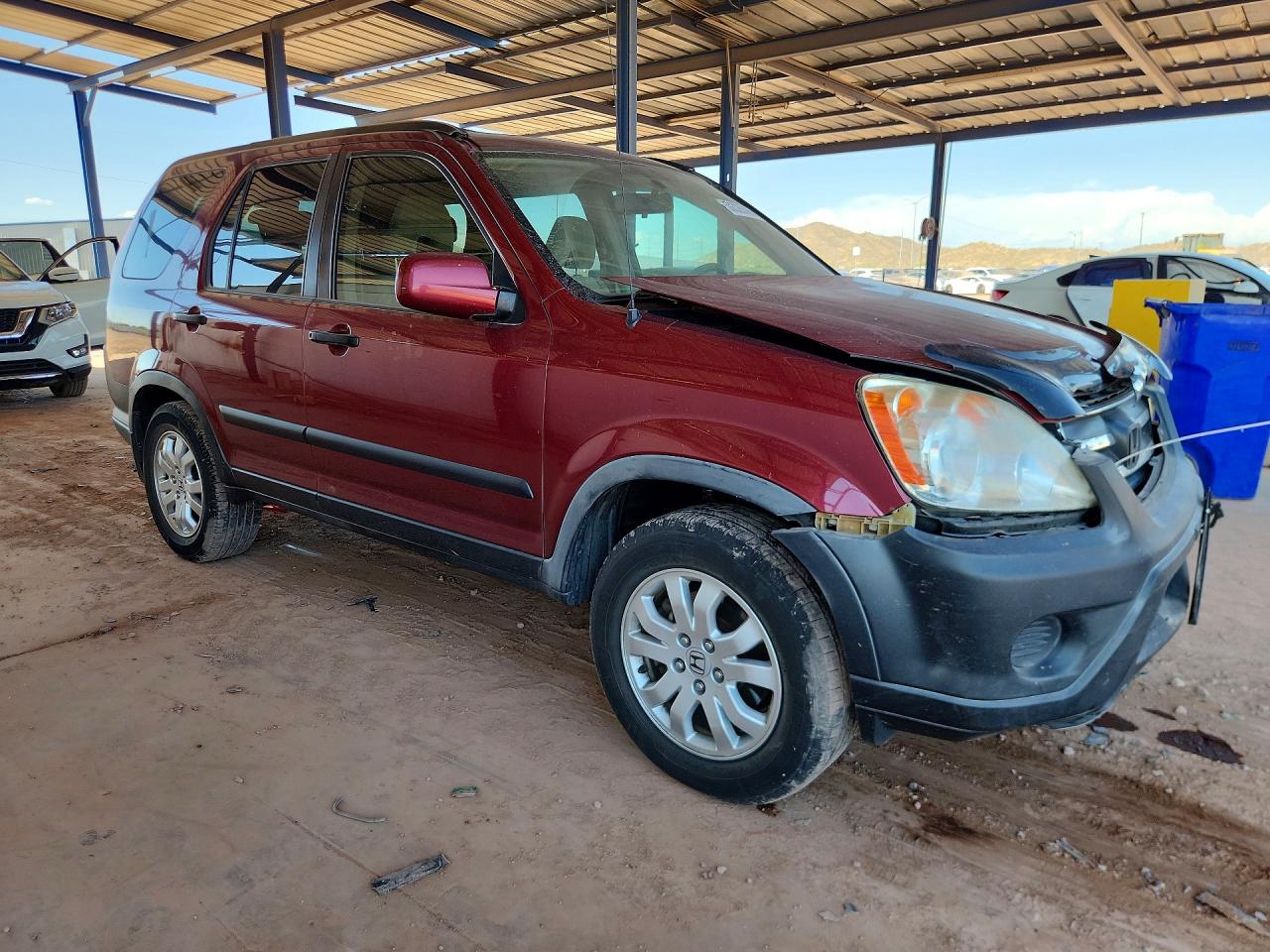 2006 Honda Cr-v Ex Red vin: JHLRD68806C012295