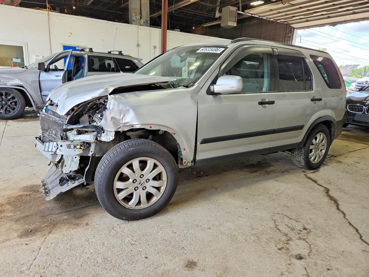 2006 Honda Cr-v Ex Gray vin: JHLRD68806C014791