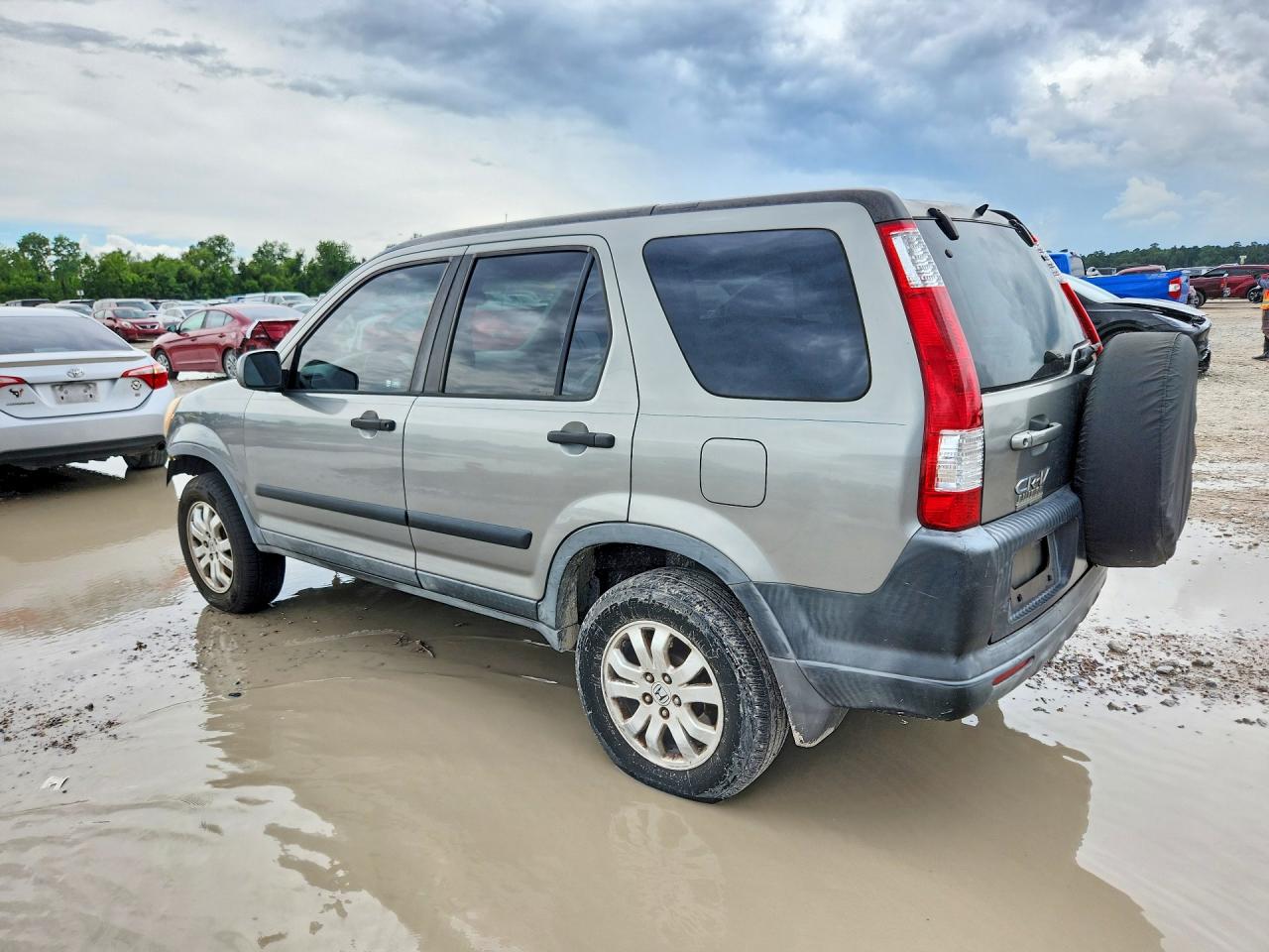 2006 Honda Cr-v Ex Gray vin: JHLRD68806C016654