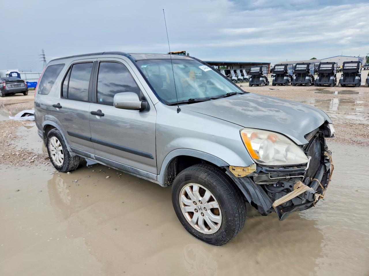 2006 Honda Cr-v Ex Gray vin: JHLRD68806C016654