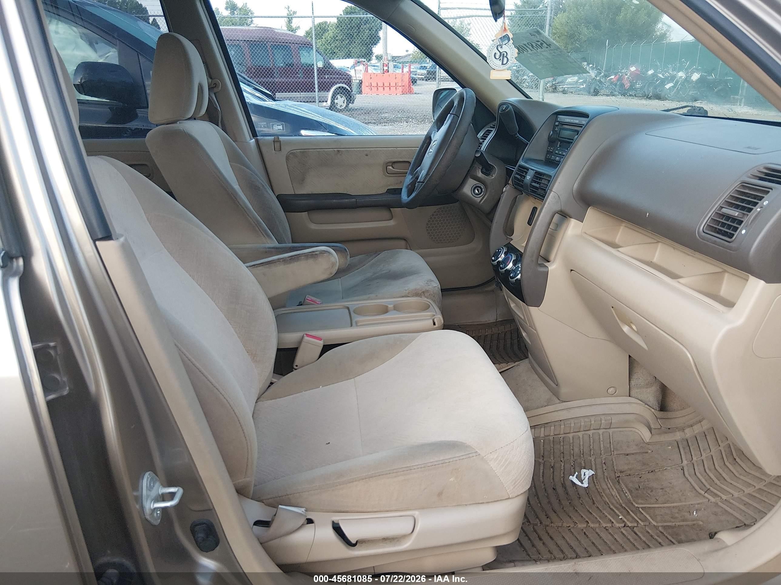 2006 Honda Cr-v Ex Cream vin: JHLRD68806C028836