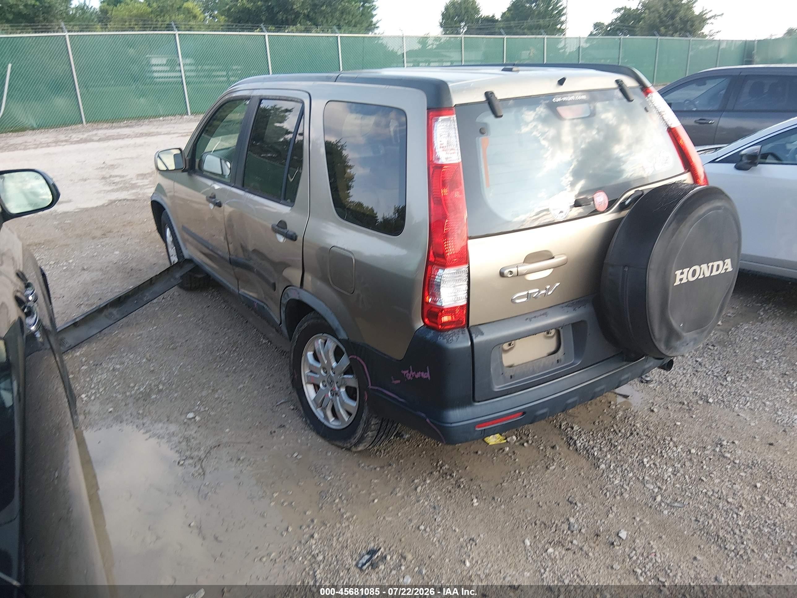 2006 Honda Cr-v Ex Cream vin: JHLRD68806C028836