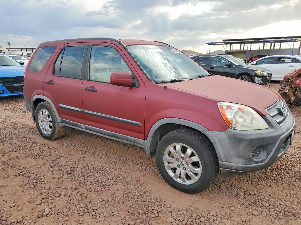 2006 Honda Cr-v Ex Maroon vin: JHLRD68826C014260