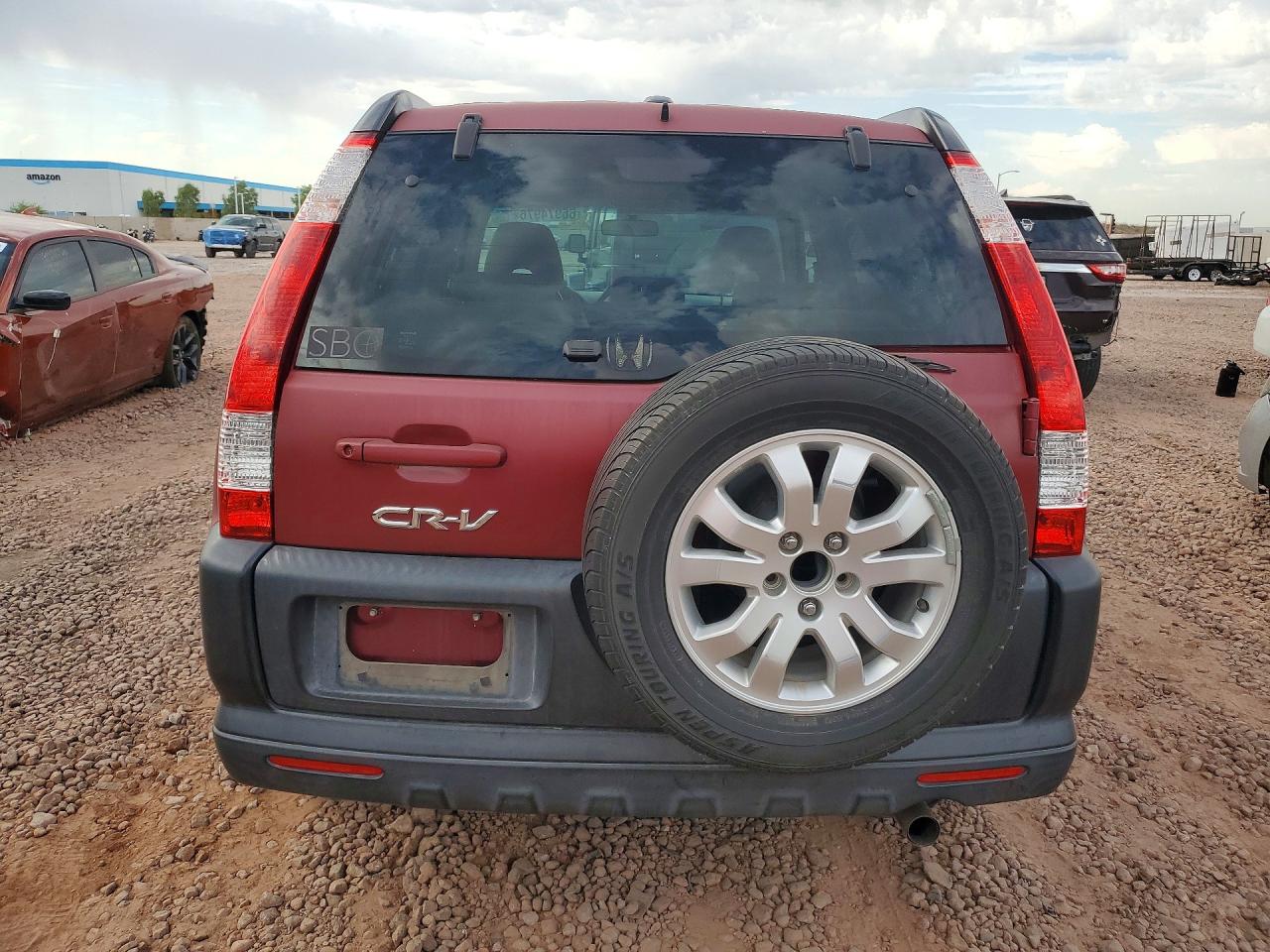 2006 Honda Cr-v Ex Maroon vin: JHLRD68826C014260