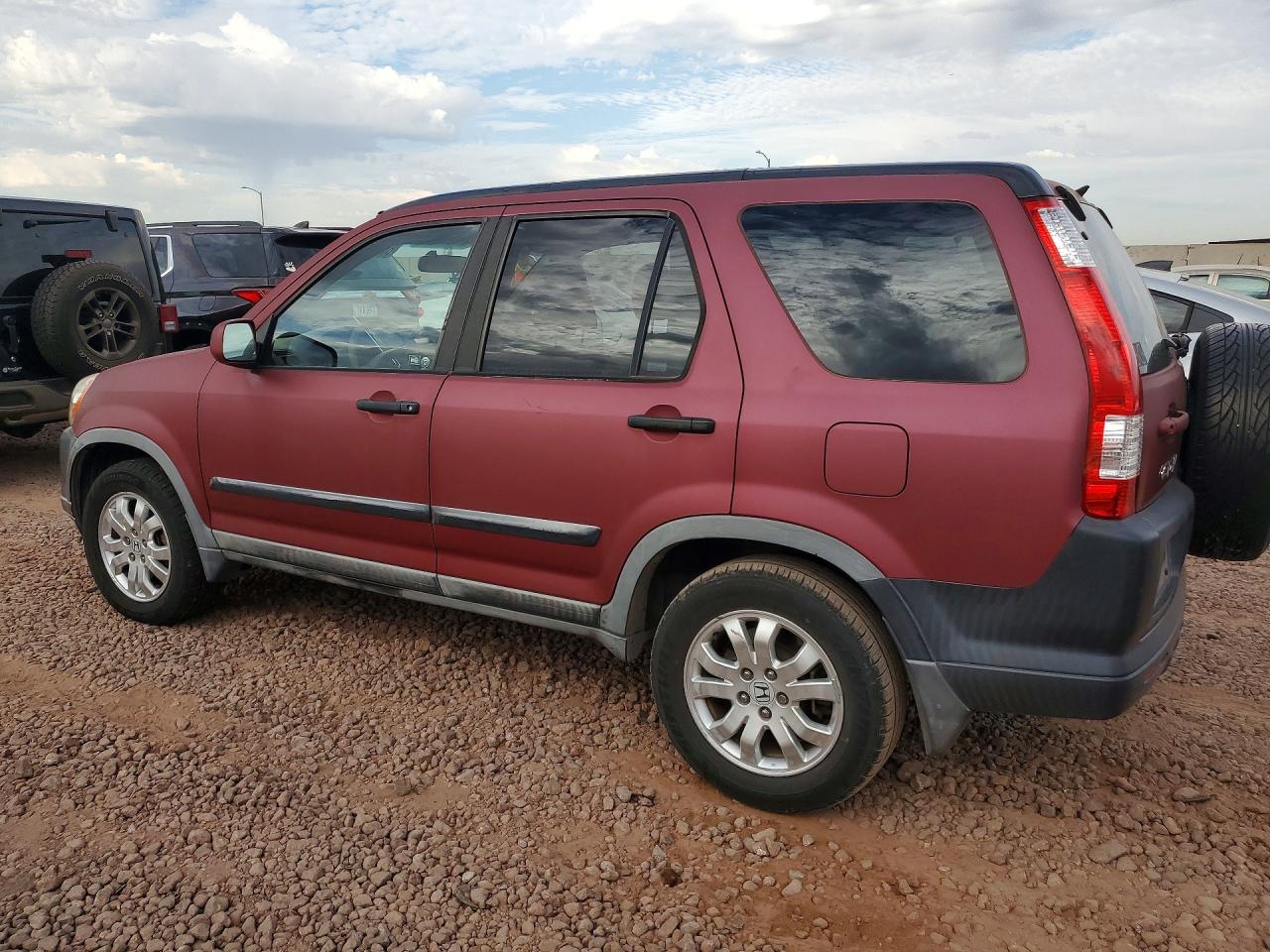 2006 Honda Cr-v Ex Maroon vin: JHLRD68826C014260