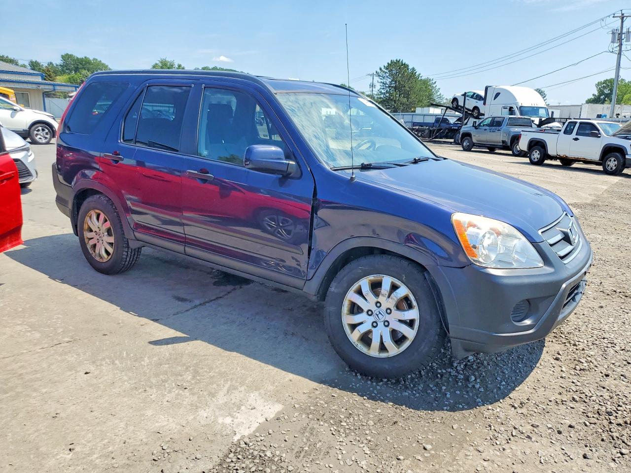 2006 Honda Cr-v Ex Blue vin: JHLRD68826C018020