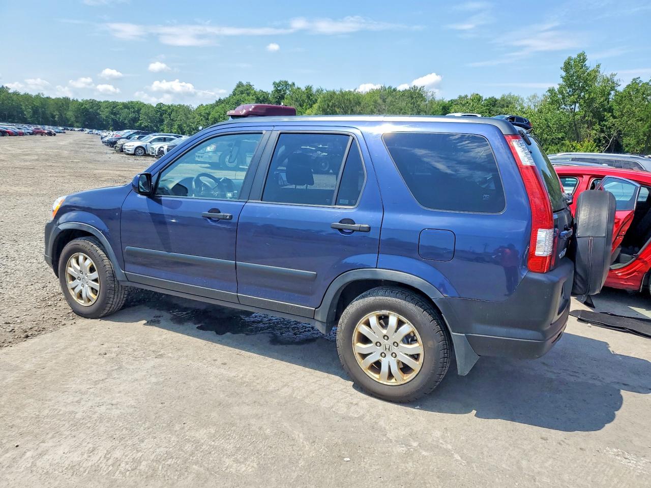 2006 Honda Cr-v Ex Blue vin: JHLRD68826C018020
