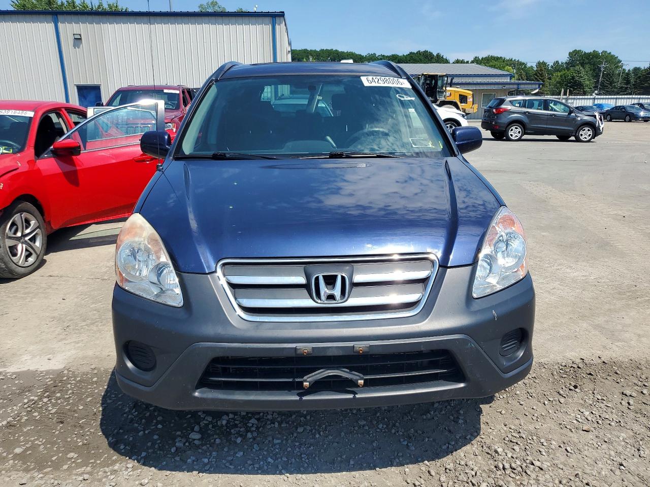 2006 Honda Cr-v Ex Blue vin: JHLRD68826C018020