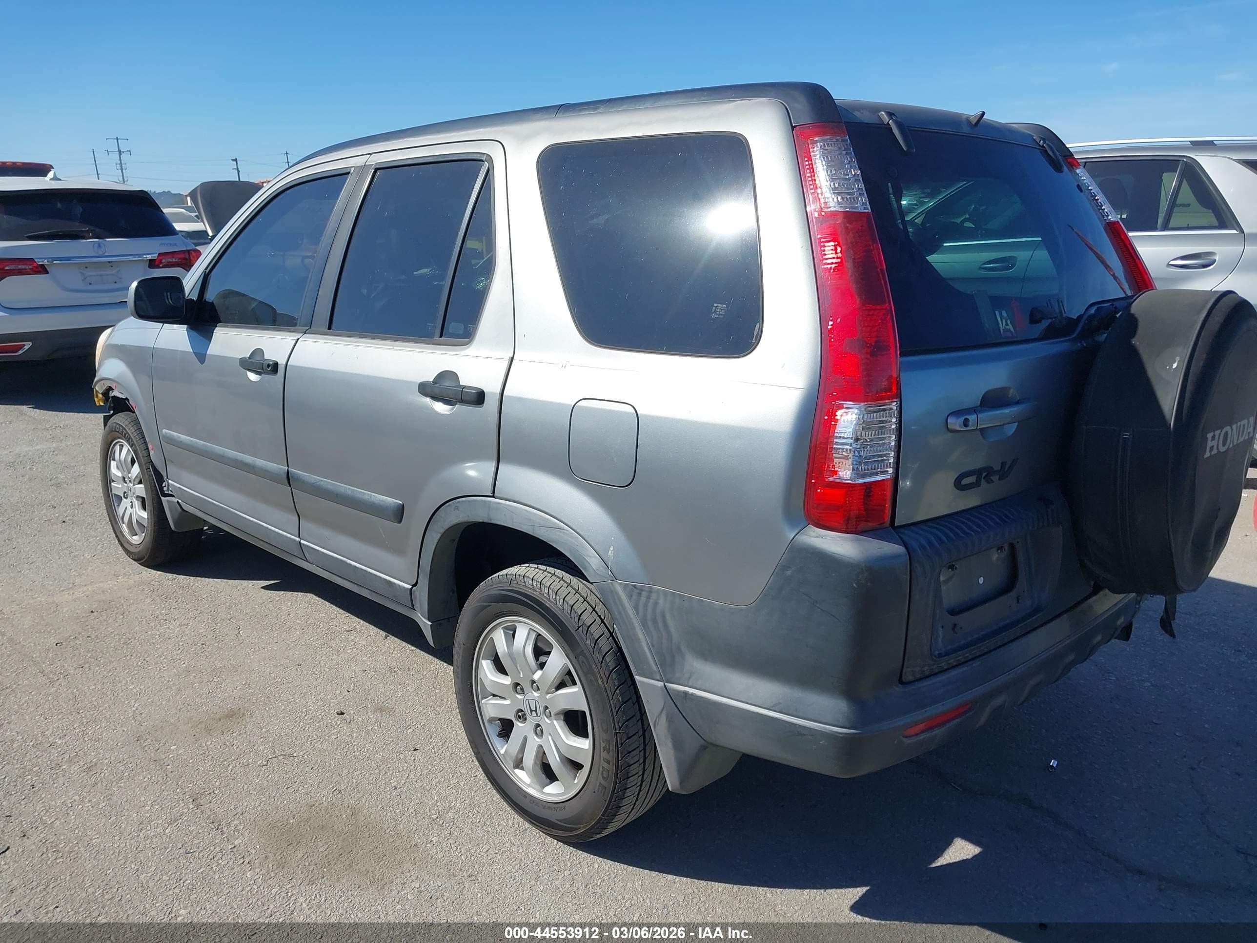 2006 Honda Cr-v Ex Silver vin: JHLRD68826C023895