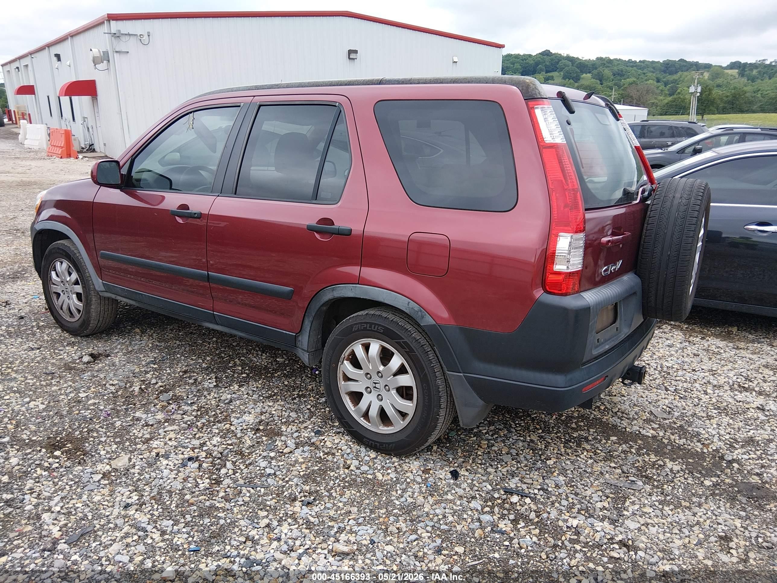 2006 Honda Cr-v Ex Maroon vin: JHLRD68856C019792
