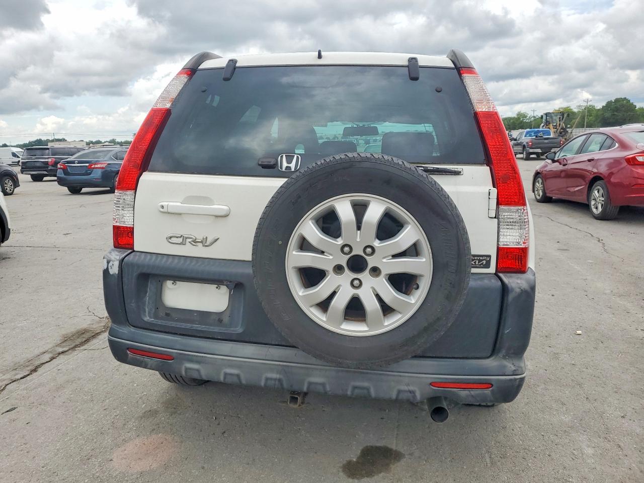 2006 Honda Cr-v Ex White vin: JHLRD68856C021462