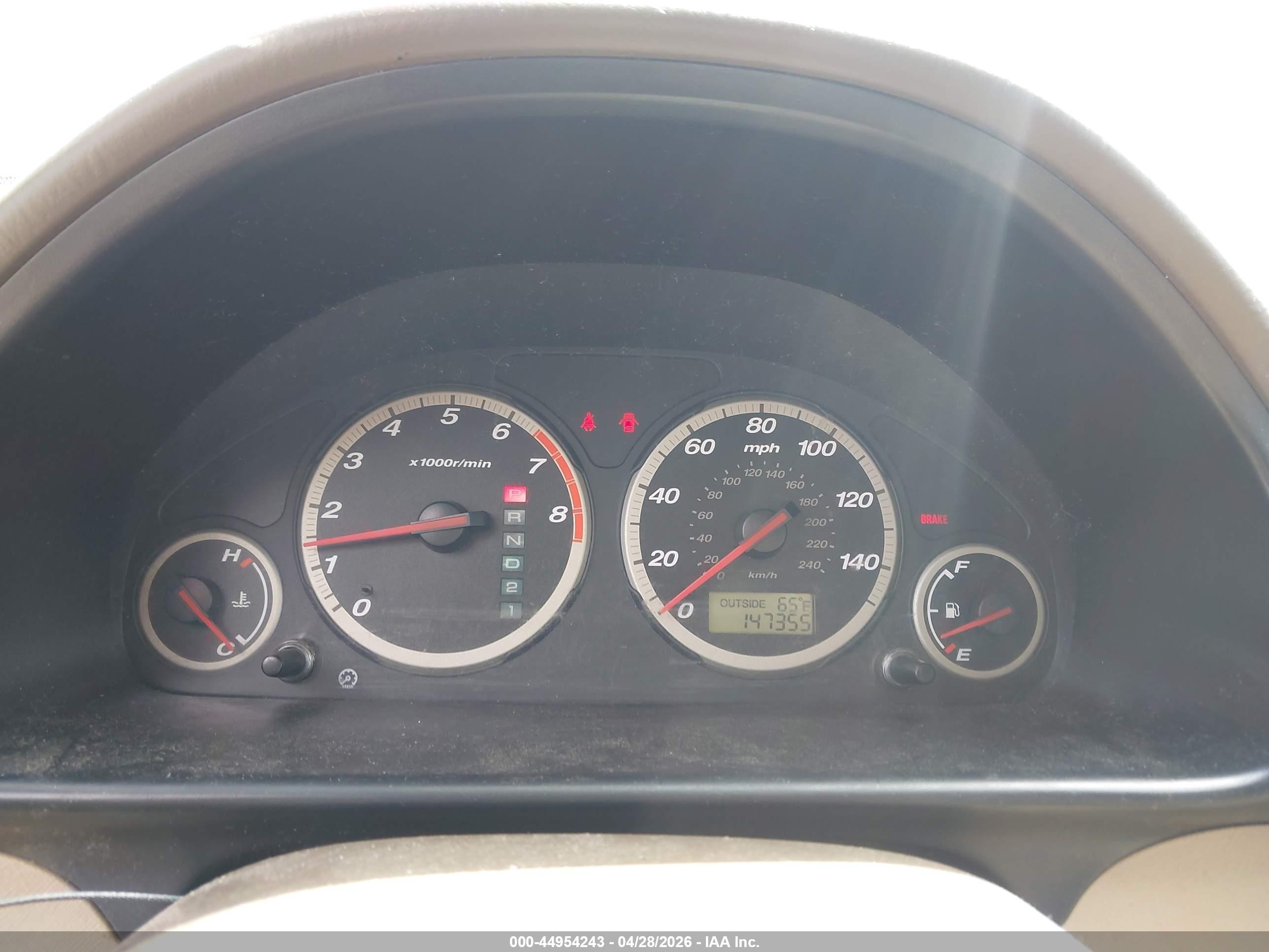 2006 Honda Cr-v Ex Tan vin: JHLRD68876C017901