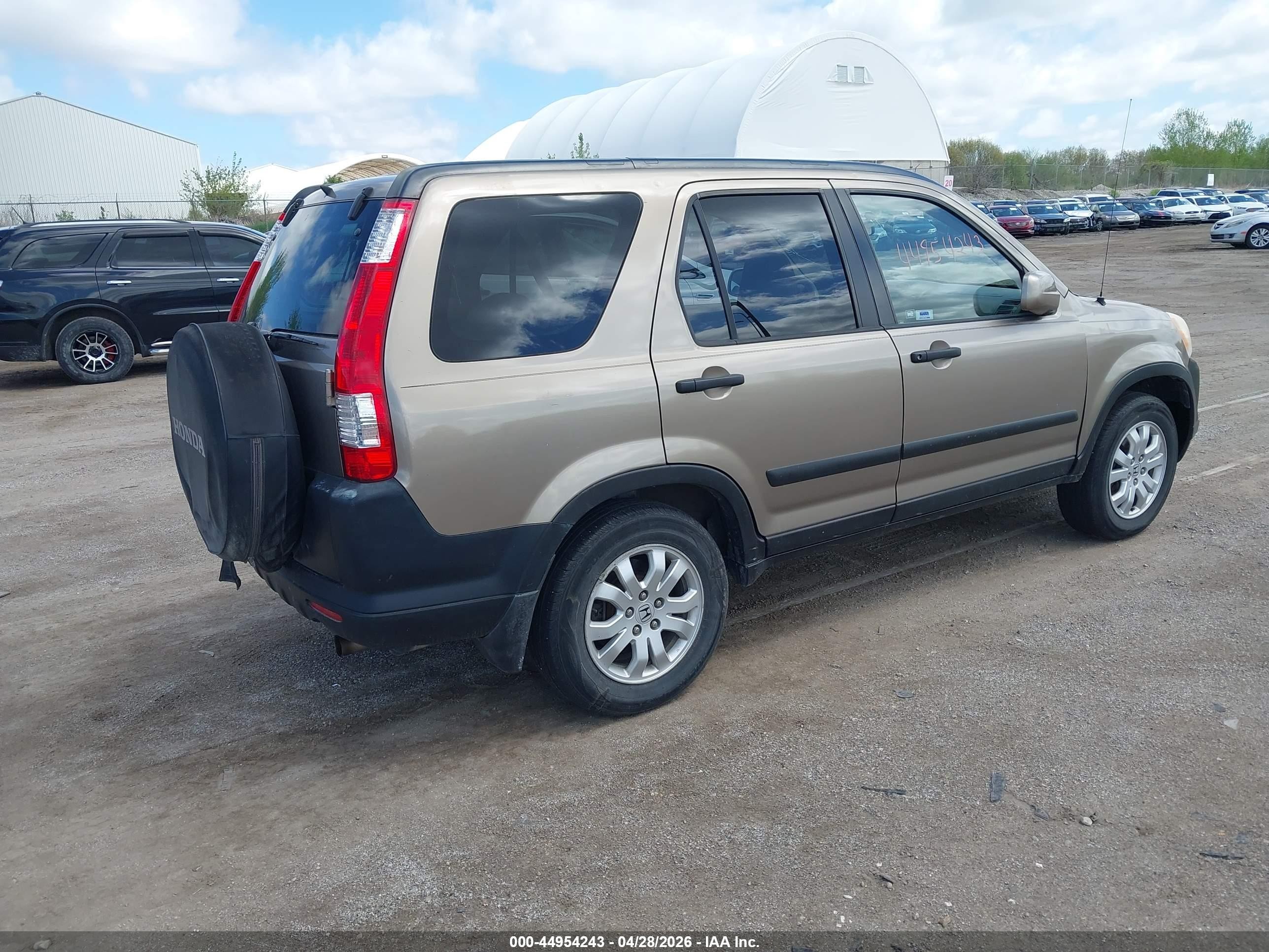 2006 Honda Cr-v Ex Tan vin: JHLRD68876C017901