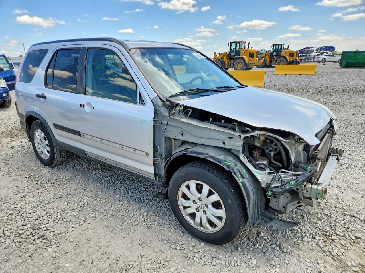 2006 Honda Cr-v Ex Silver vin: JHLRD68876C021365