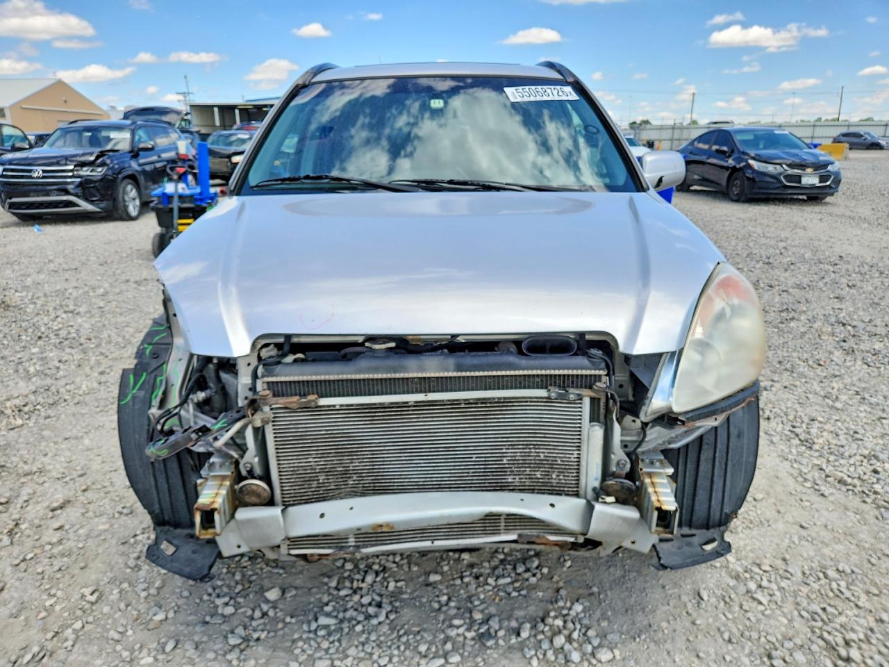2006 Honda Cr-v Ex Silver vin: JHLRD68876C021365