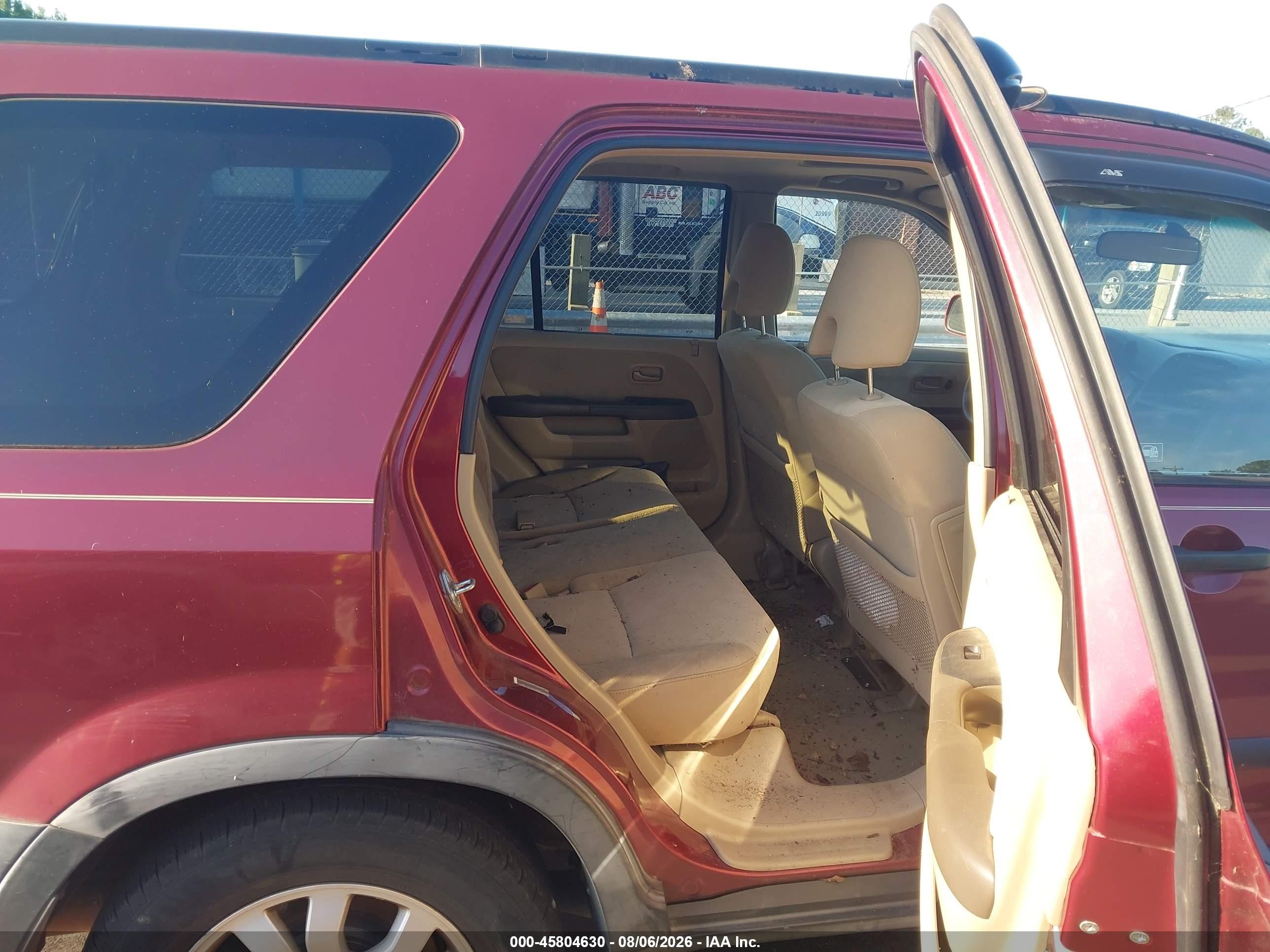 2006 Honda Cr-v Ex Бордовый vin: JHLRD68896C017303