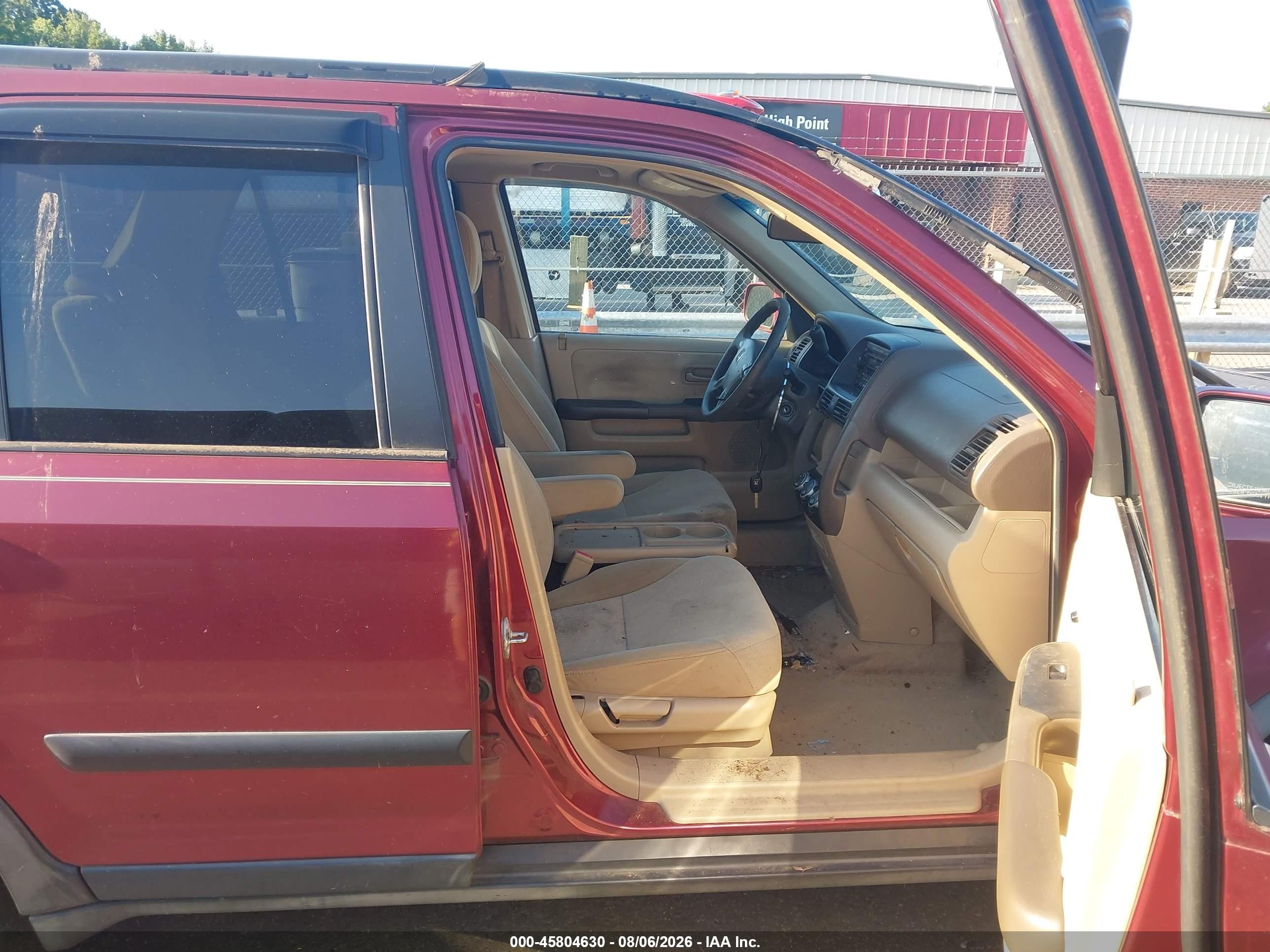 2006 Honda Cr-v Ex Бордовый vin: JHLRD68896C017303