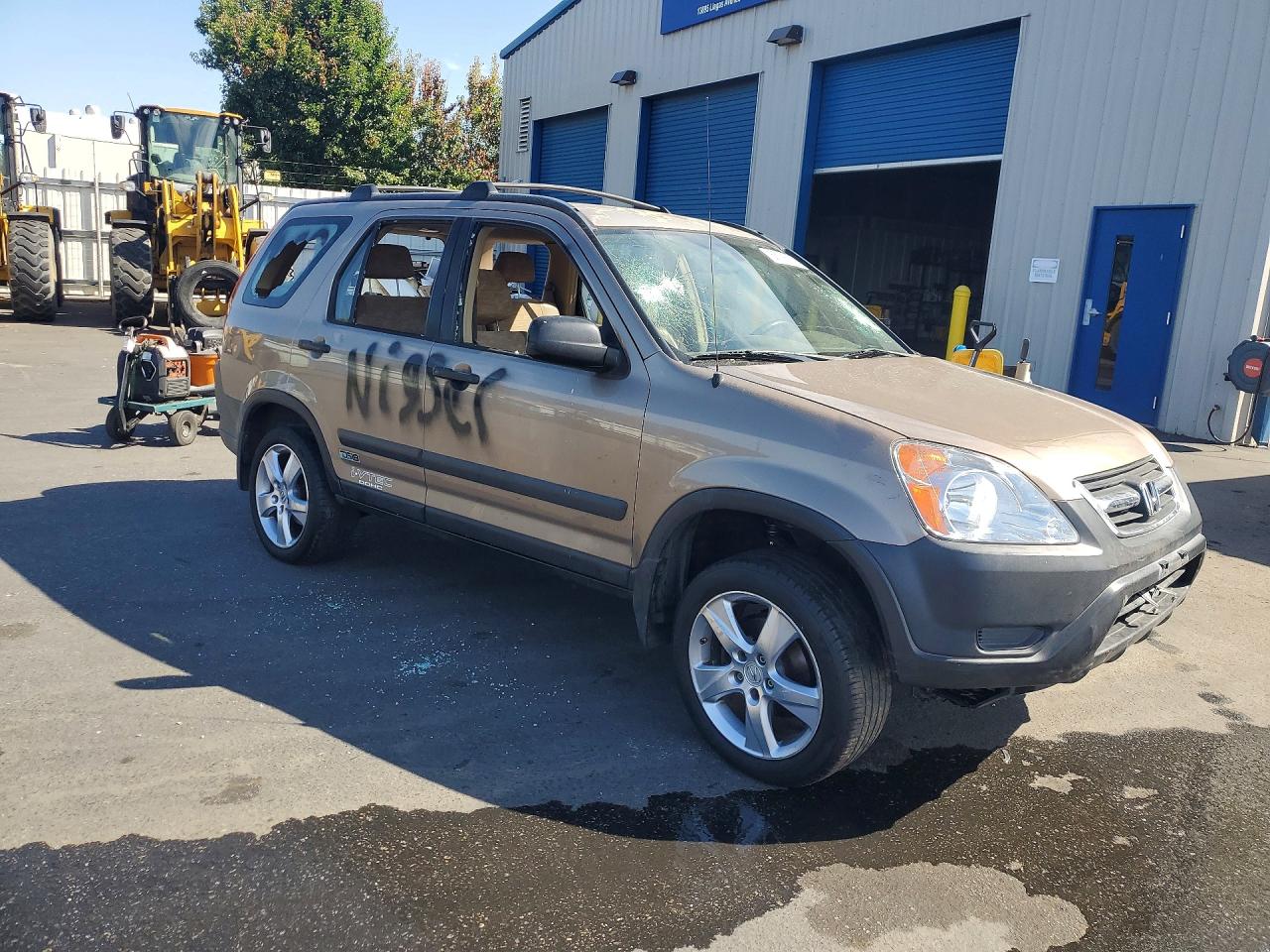 2003 Honda Cr-v Lx Brown vin: JHLRD77403C018436