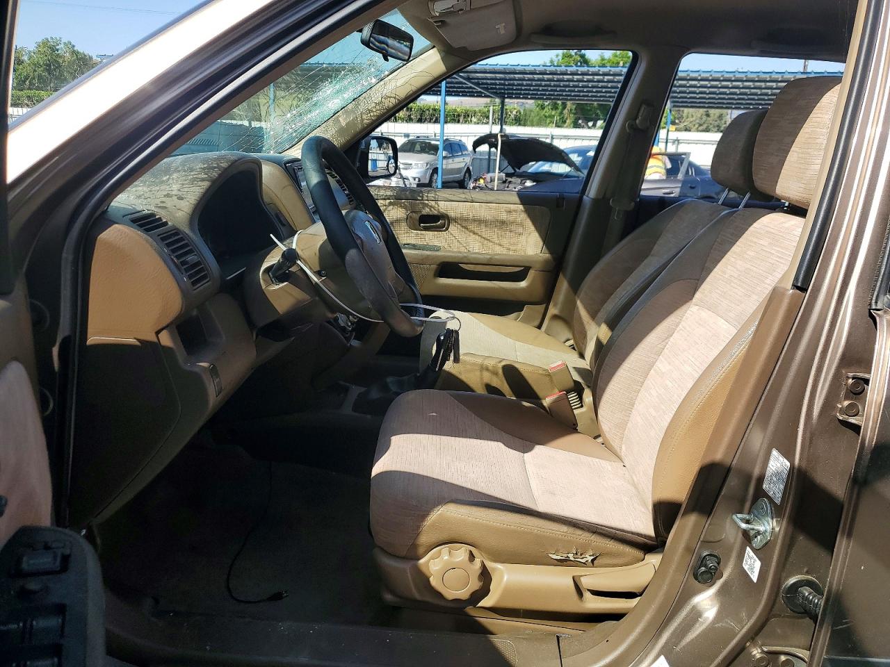 2003 Honda Cr-v Lx Brown vin: JHLRD77403C018436