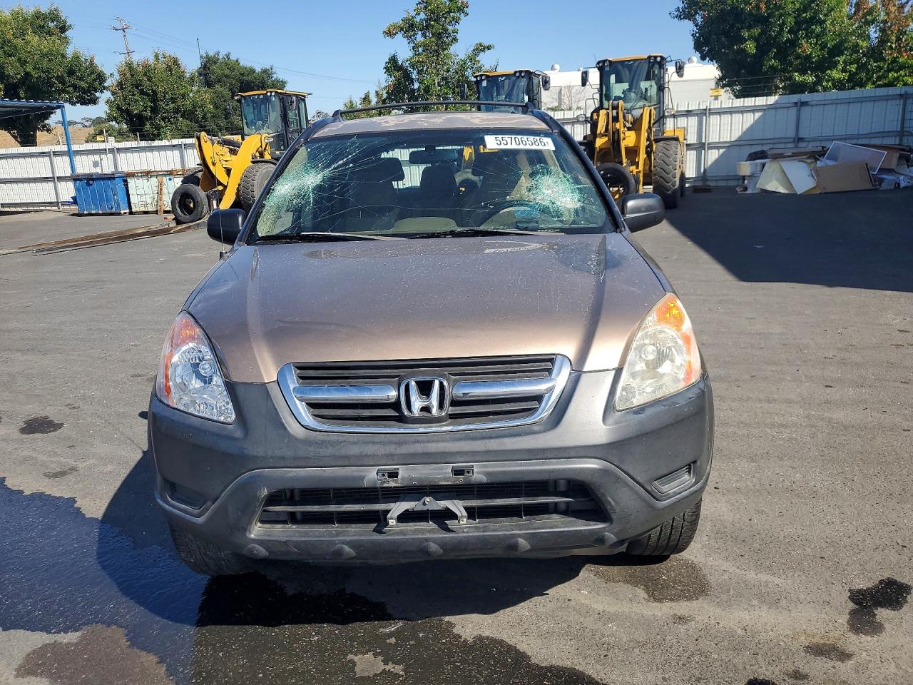 2003 Honda Cr-v Lx Brown vin: JHLRD77403C018436