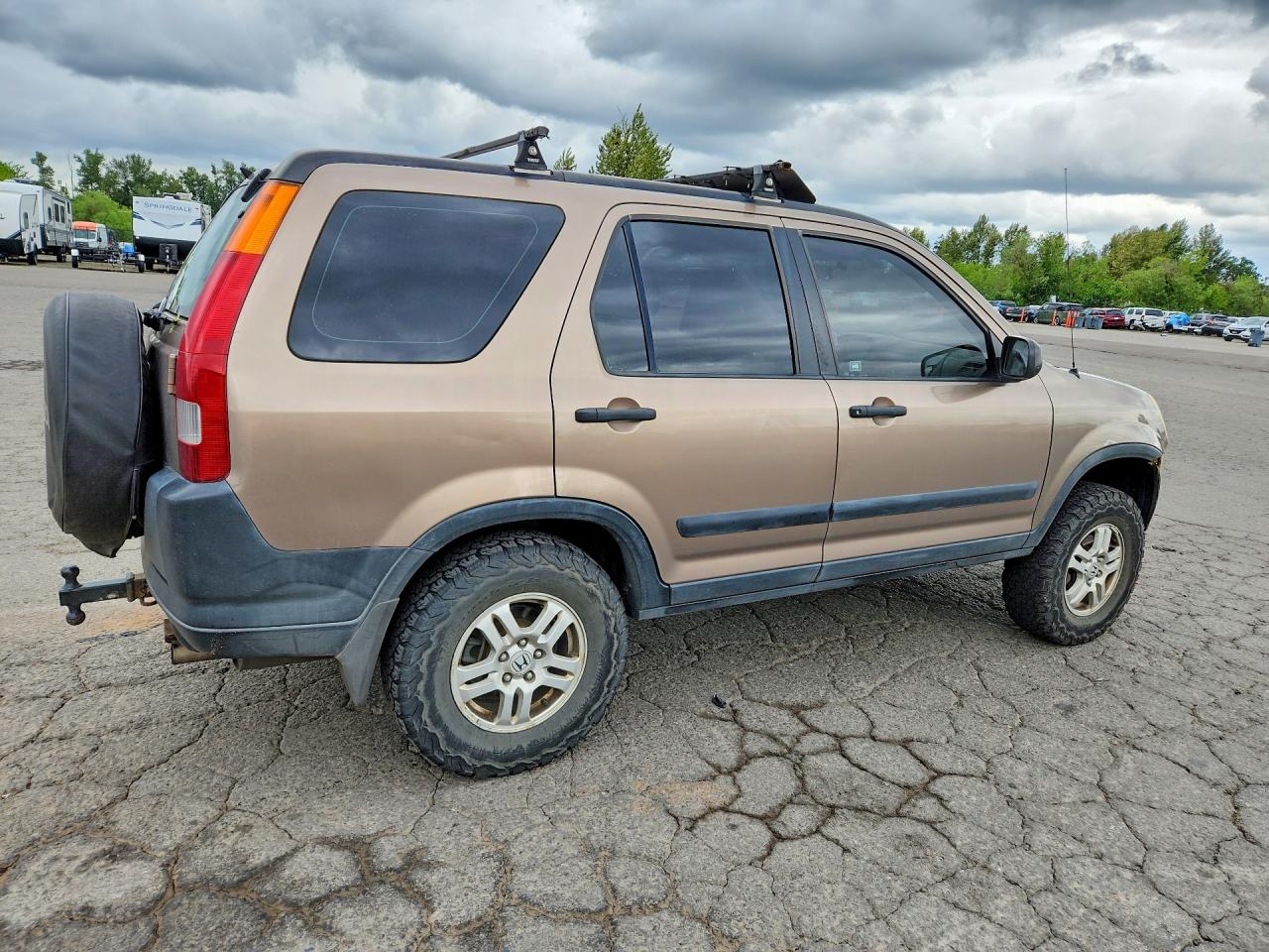 2003 Honda Cr-v Lx Желто-коричневый vin: JHLRD77553C026847