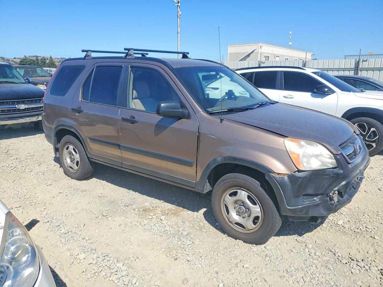 2002 Honda Cr-v Lx Brown vin: JHLRD77572C073876