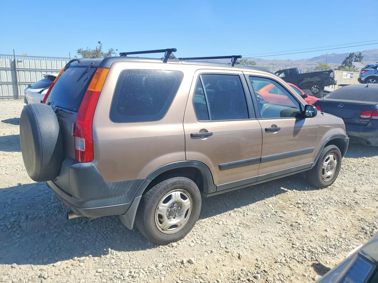 2002 Honda Cr-v Lx Brown vin: JHLRD77572C073876