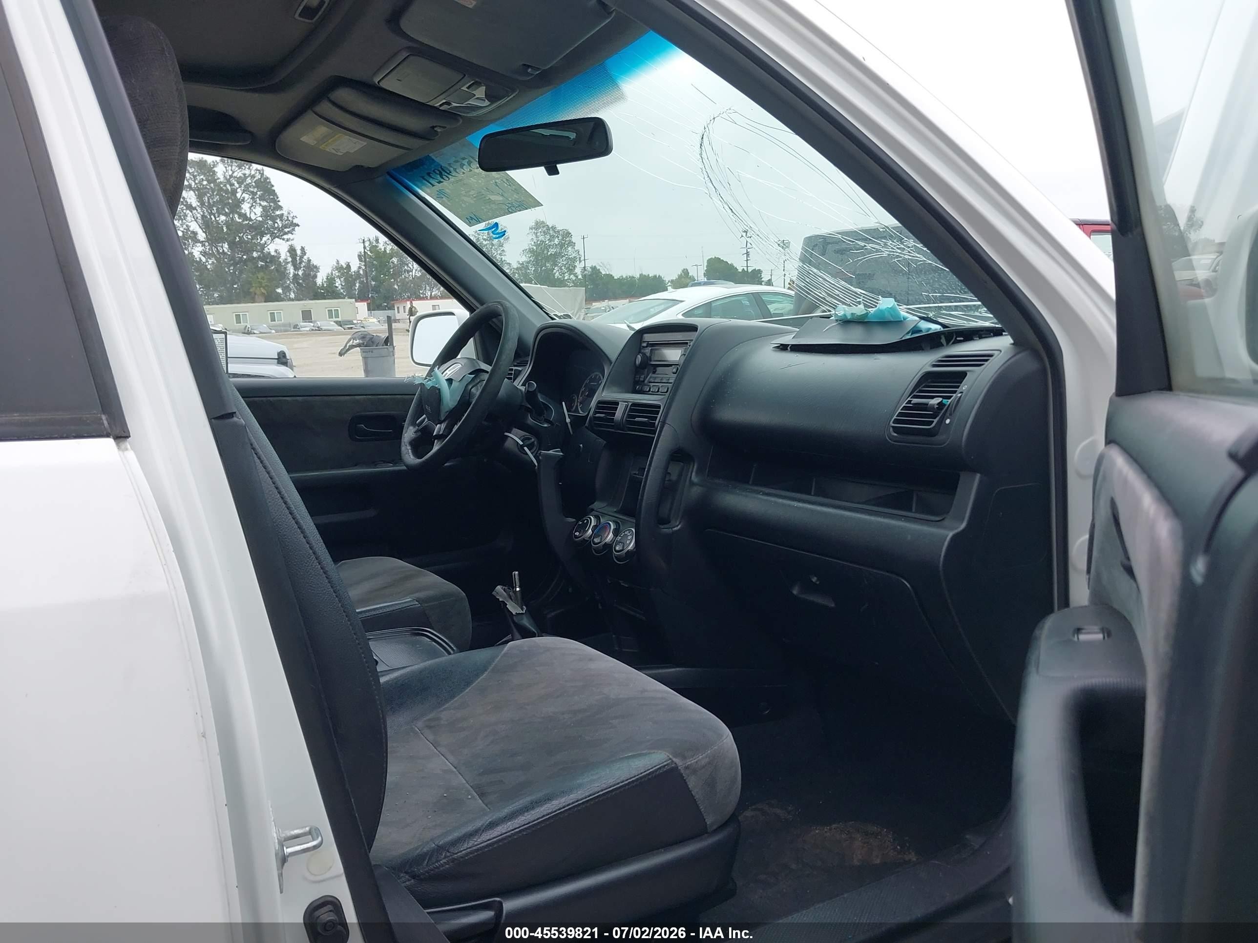 2003 Honda Cr-v Ex White vin: JHLRD77803C010968