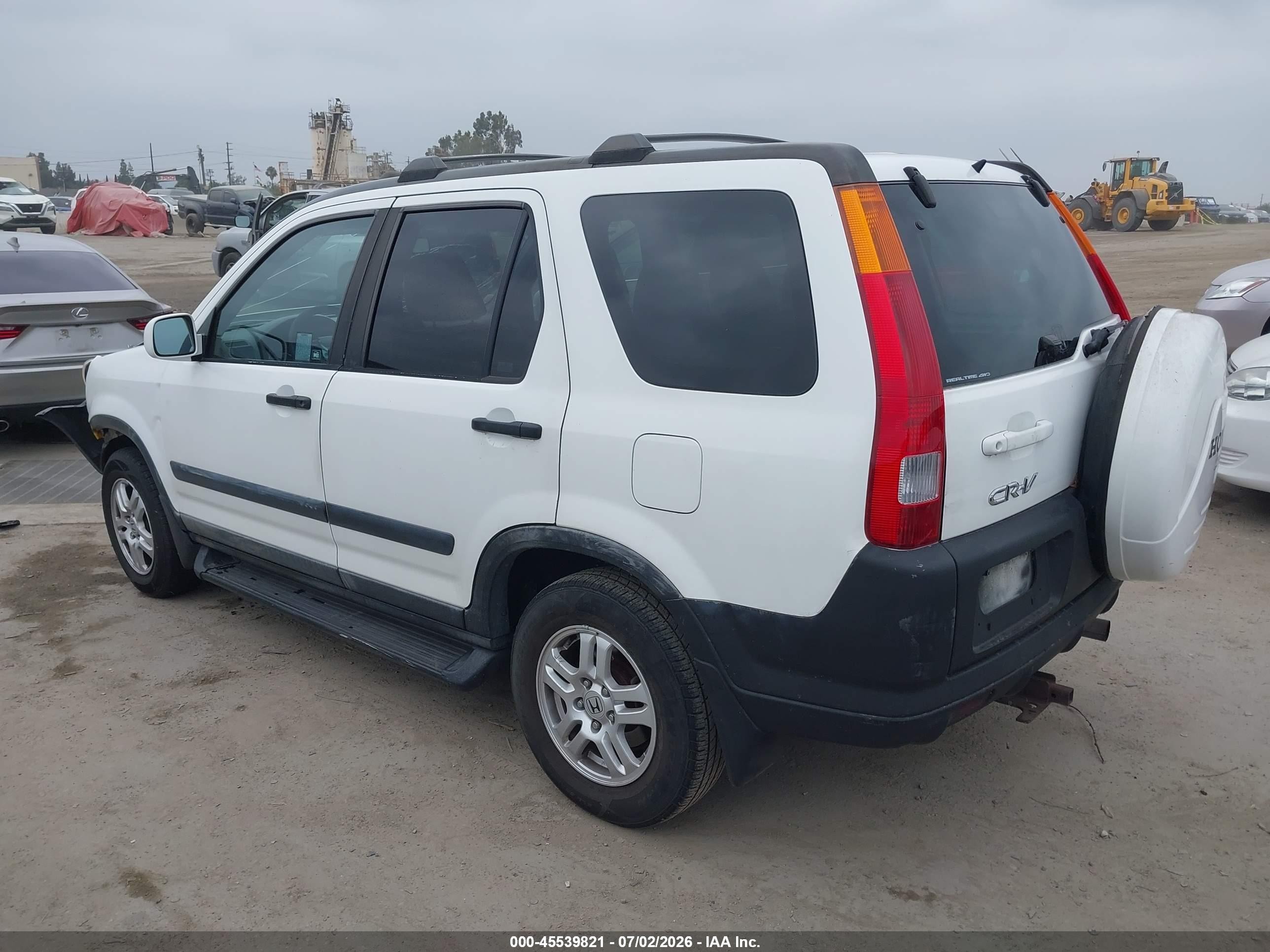 2003 Honda Cr-v Ex White vin: JHLRD77803C010968