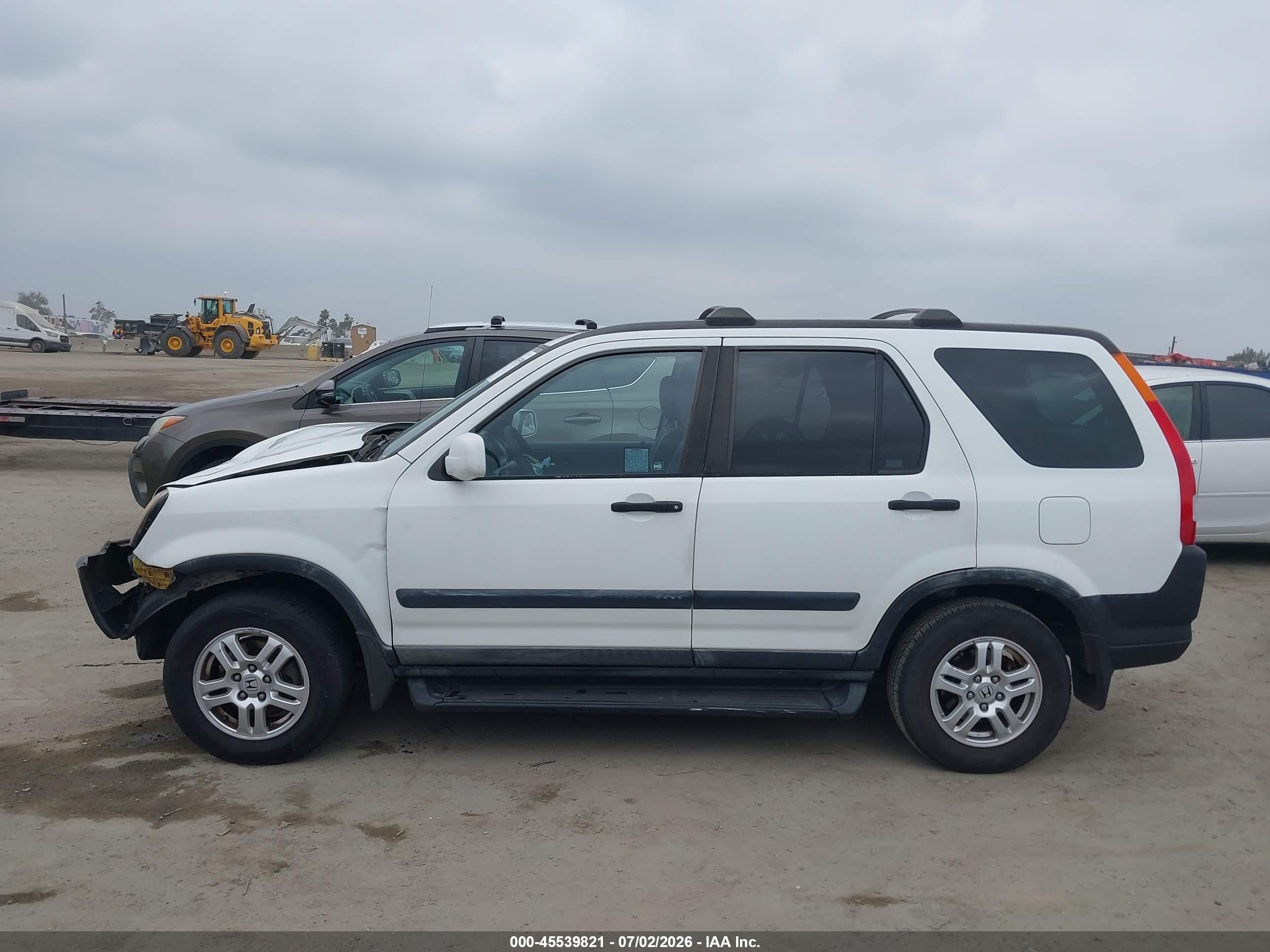 2003 Honda Cr-v Ex White vin: JHLRD77803C010968