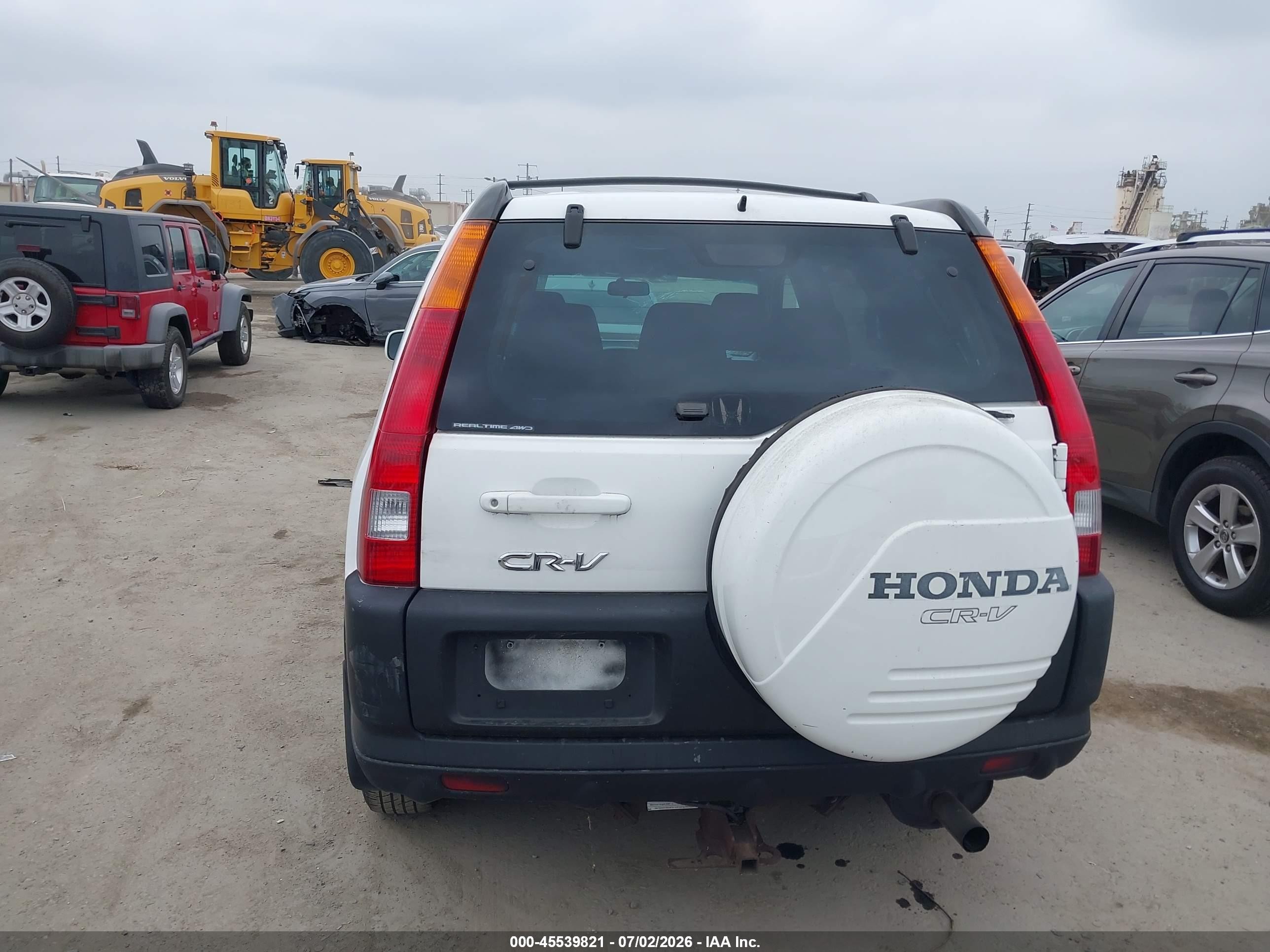 2003 Honda Cr-v Ex White vin: JHLRD77803C010968