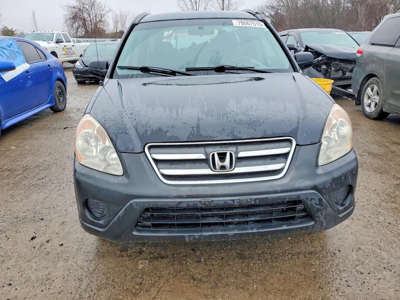 2005 Honda Cr-v Ex Black vin: JHLRD77805C814755