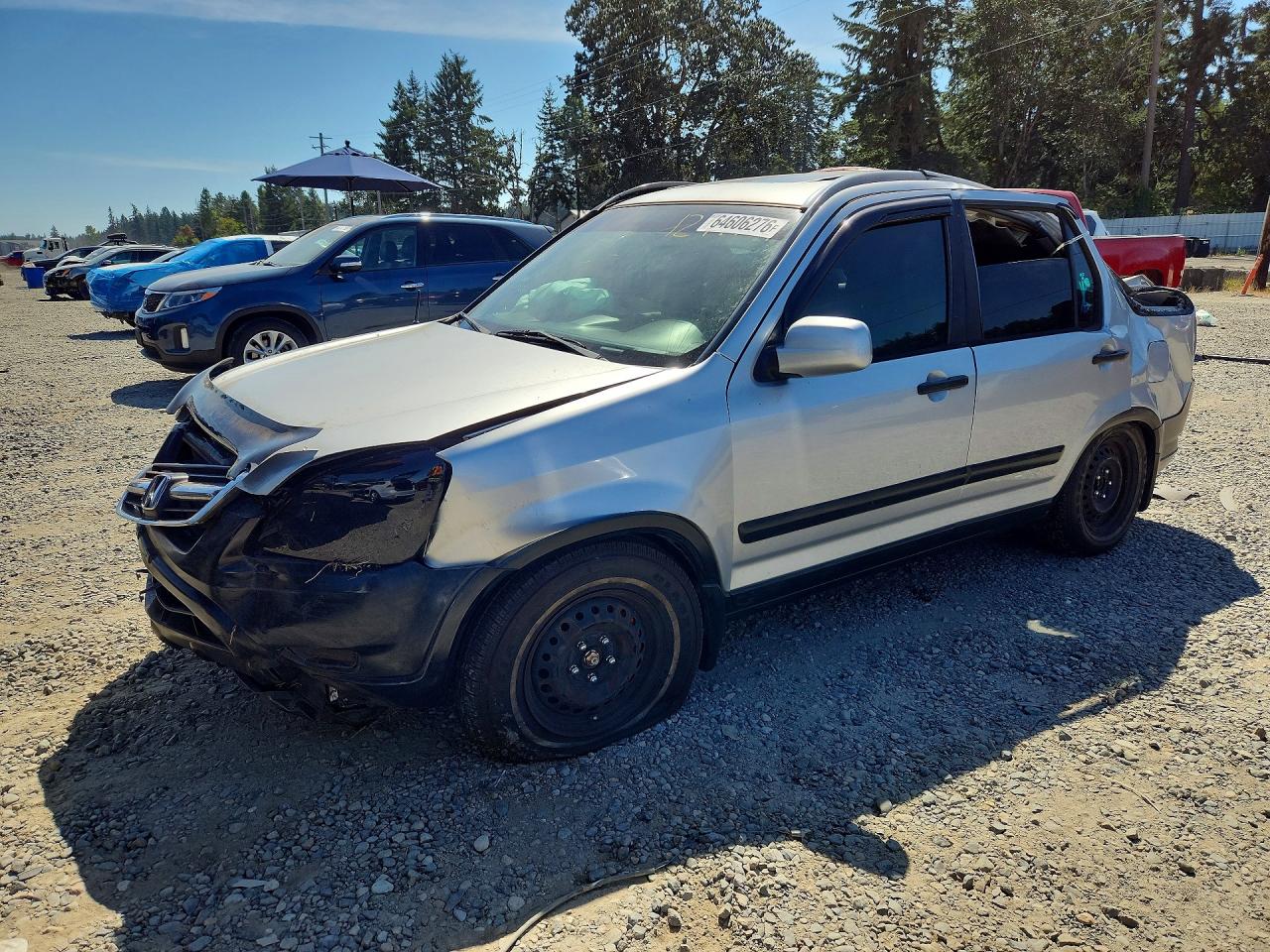 2002 Honda Cr-v Ex Silver vin: JHLRD77822C015183
