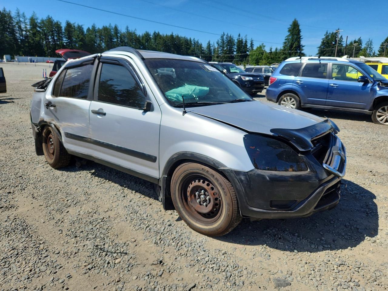 2002 Honda Cr-v Ex Silver vin: JHLRD77822C015183
