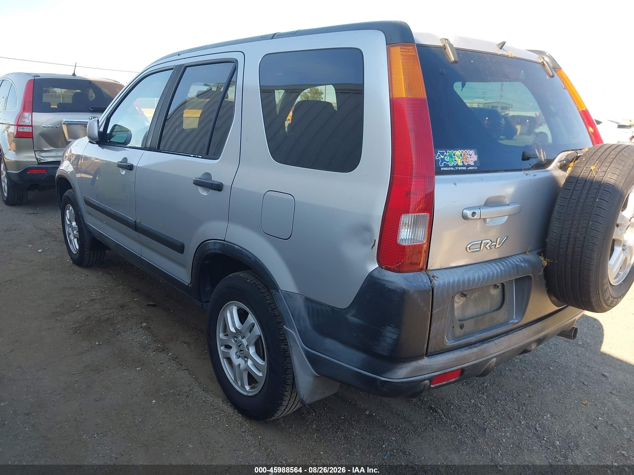 2004 Honda Cr-v Ex Silver vin: JHLRD77824C003148