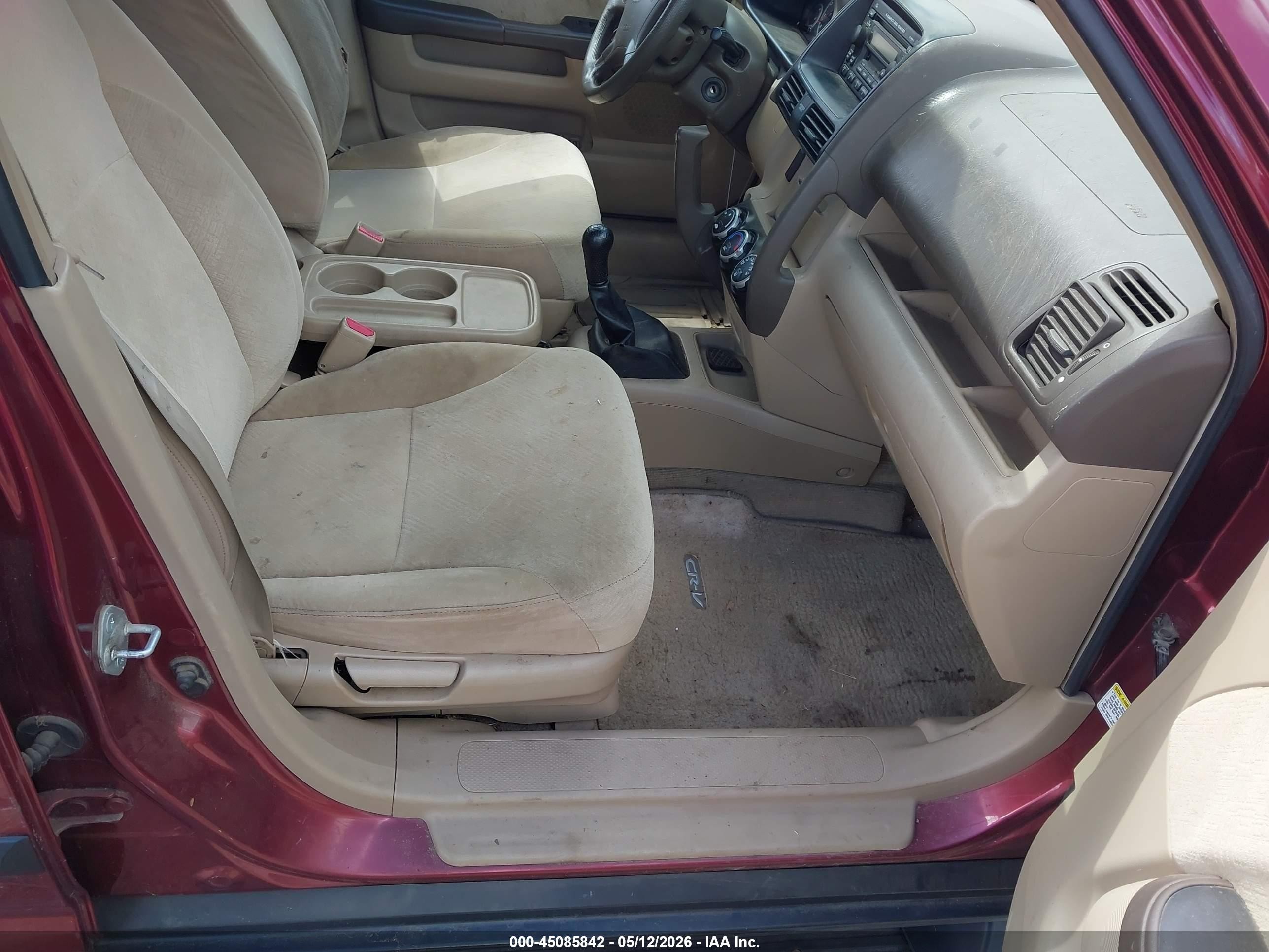 2005 Honda Cr-v Ex Темно-бордовый vin: JHLRD77835C031882