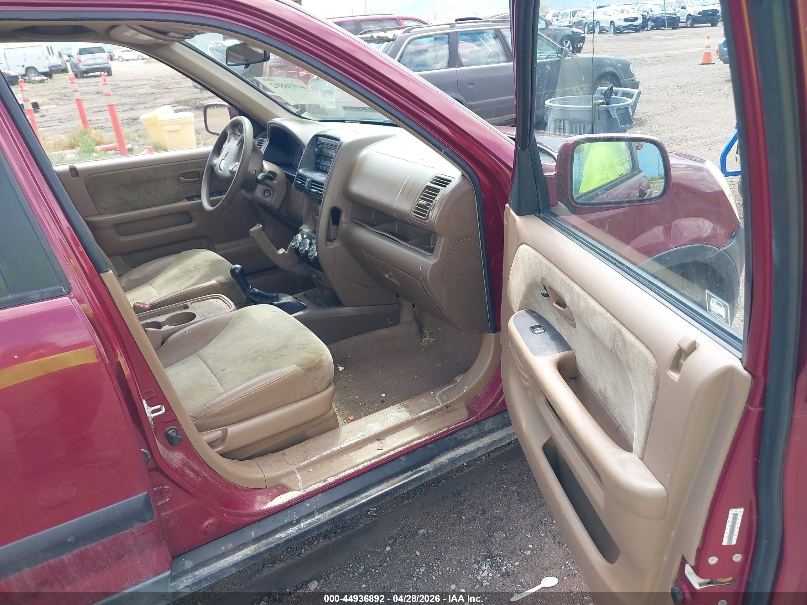 2004 Honda Cr-v Ex Красный vin: JHLRD77844C003166