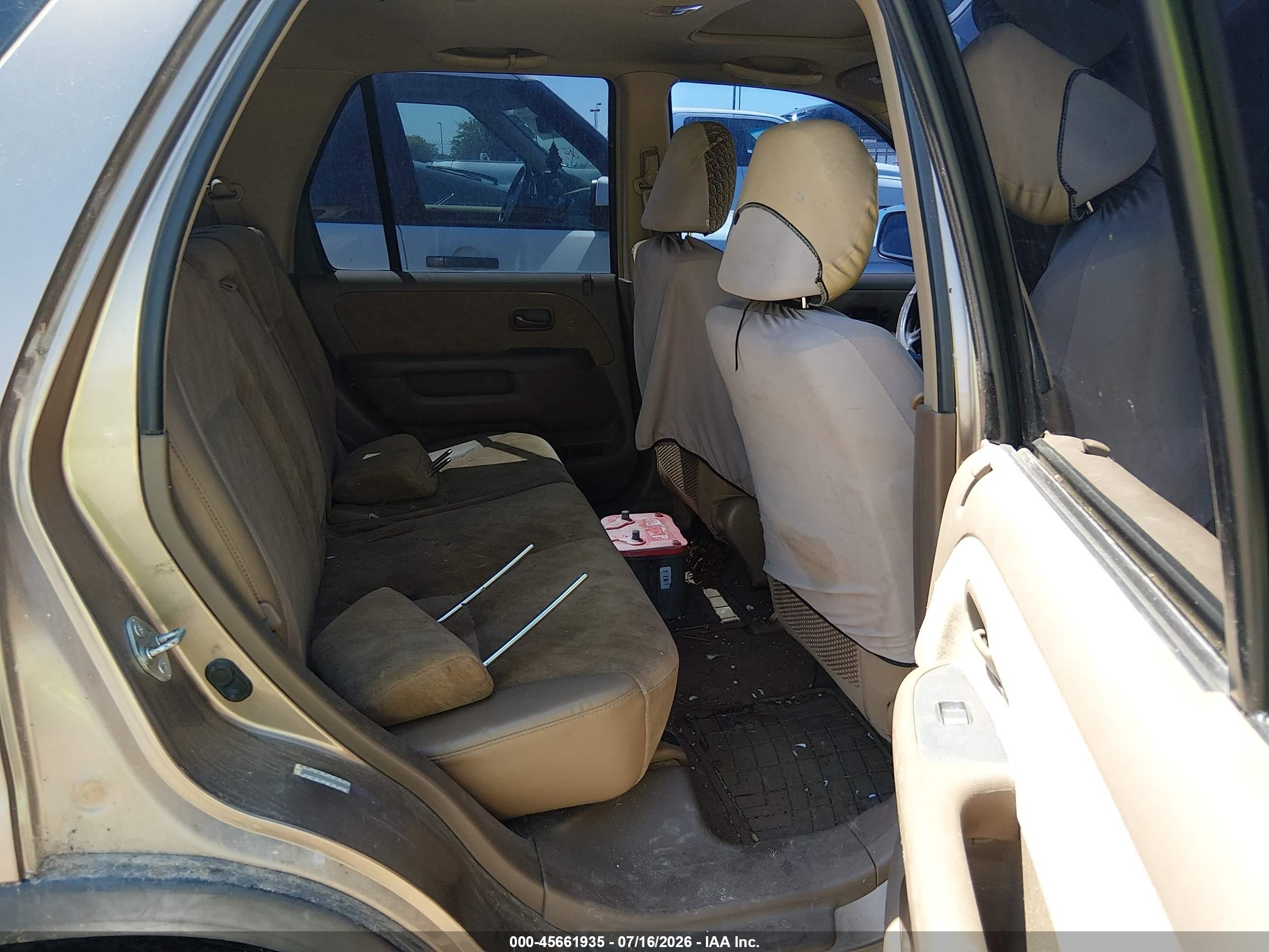2003 Honda Cr-v Ex Beige vin: JHLRD77853C033811