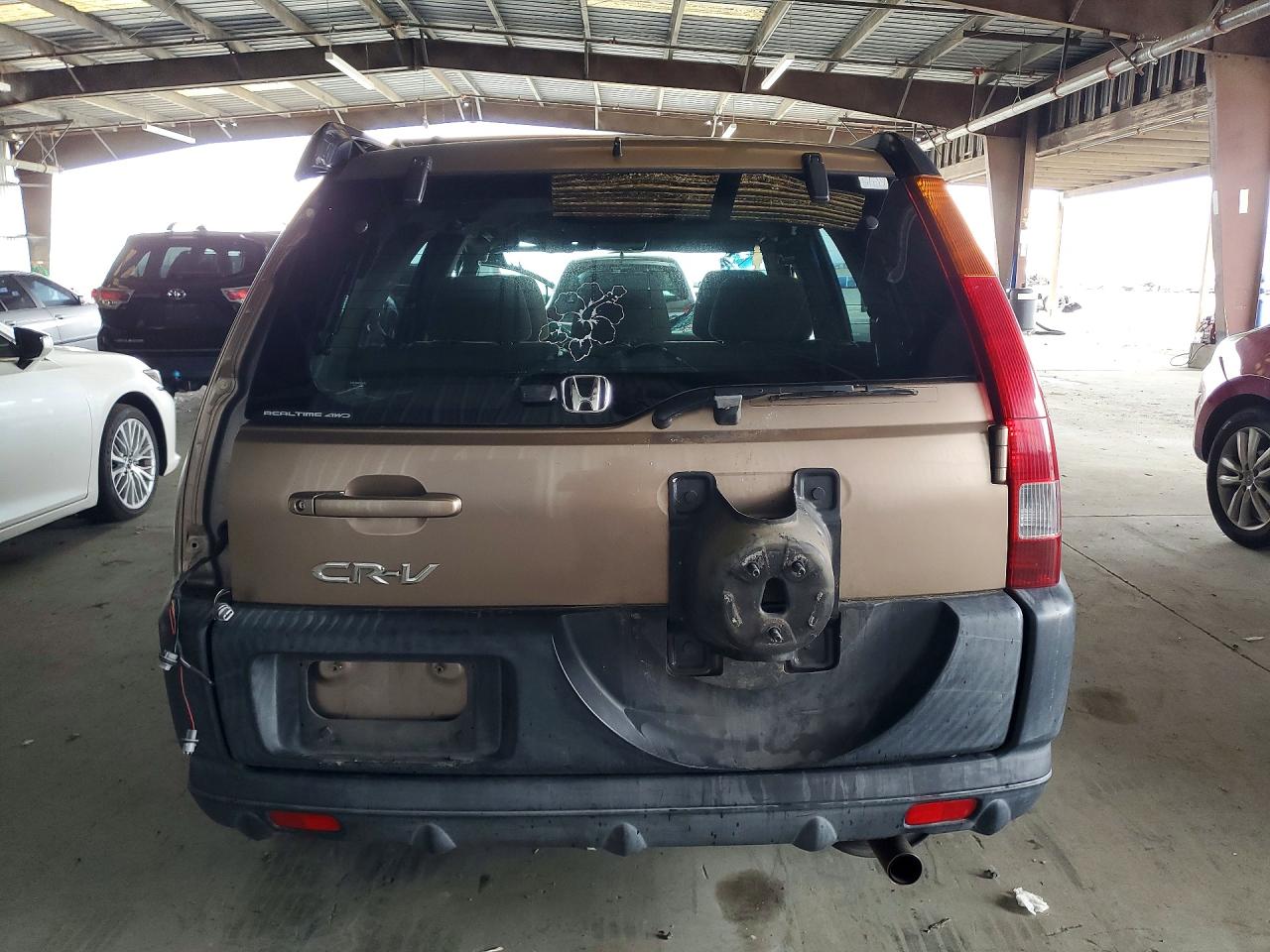 2004 Honda Cr-v Ex Tan vin: JHLRD77854C028271