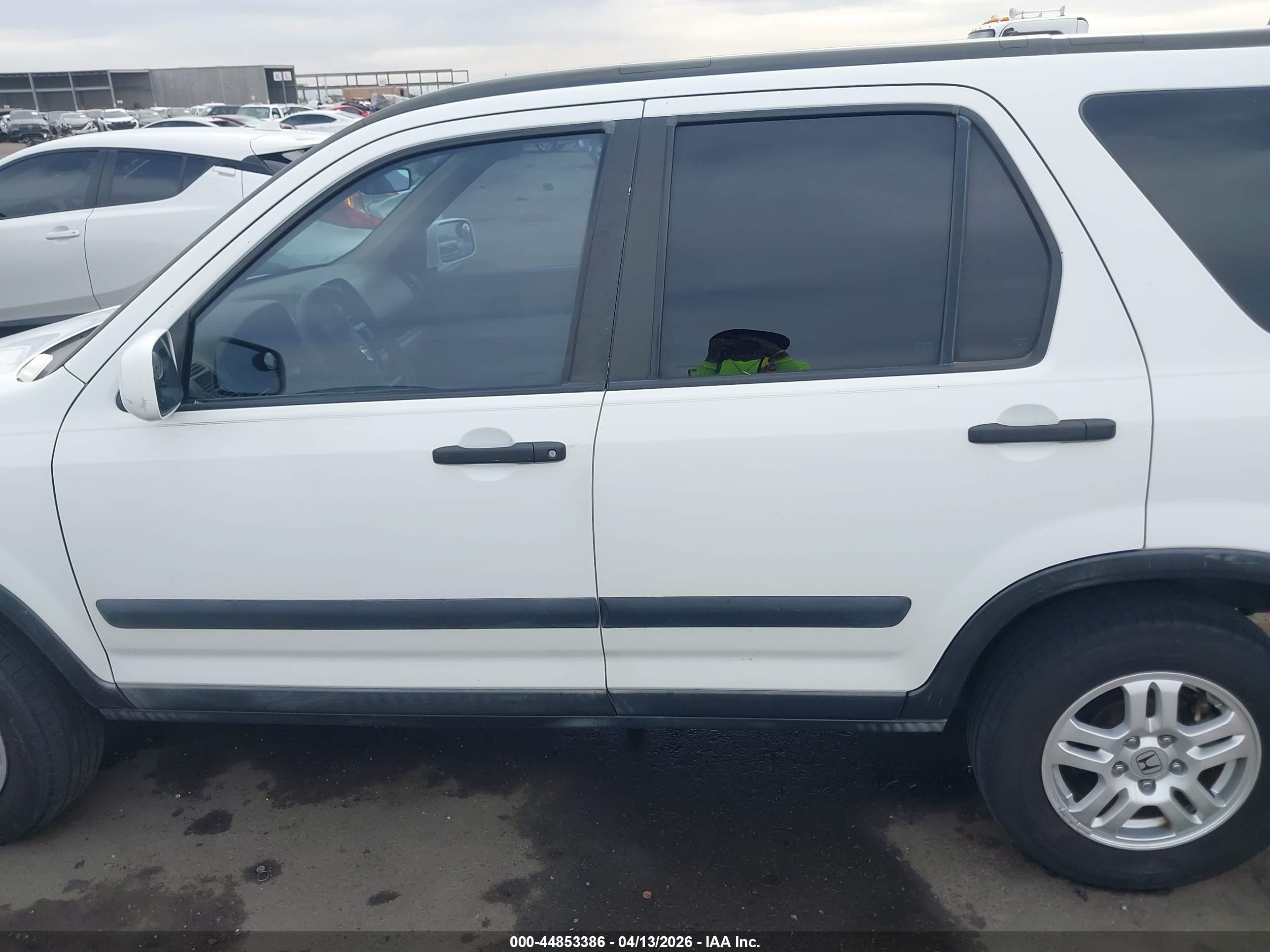 2002 Honda Cr-v Ex White vin: JHLRD77862C087455