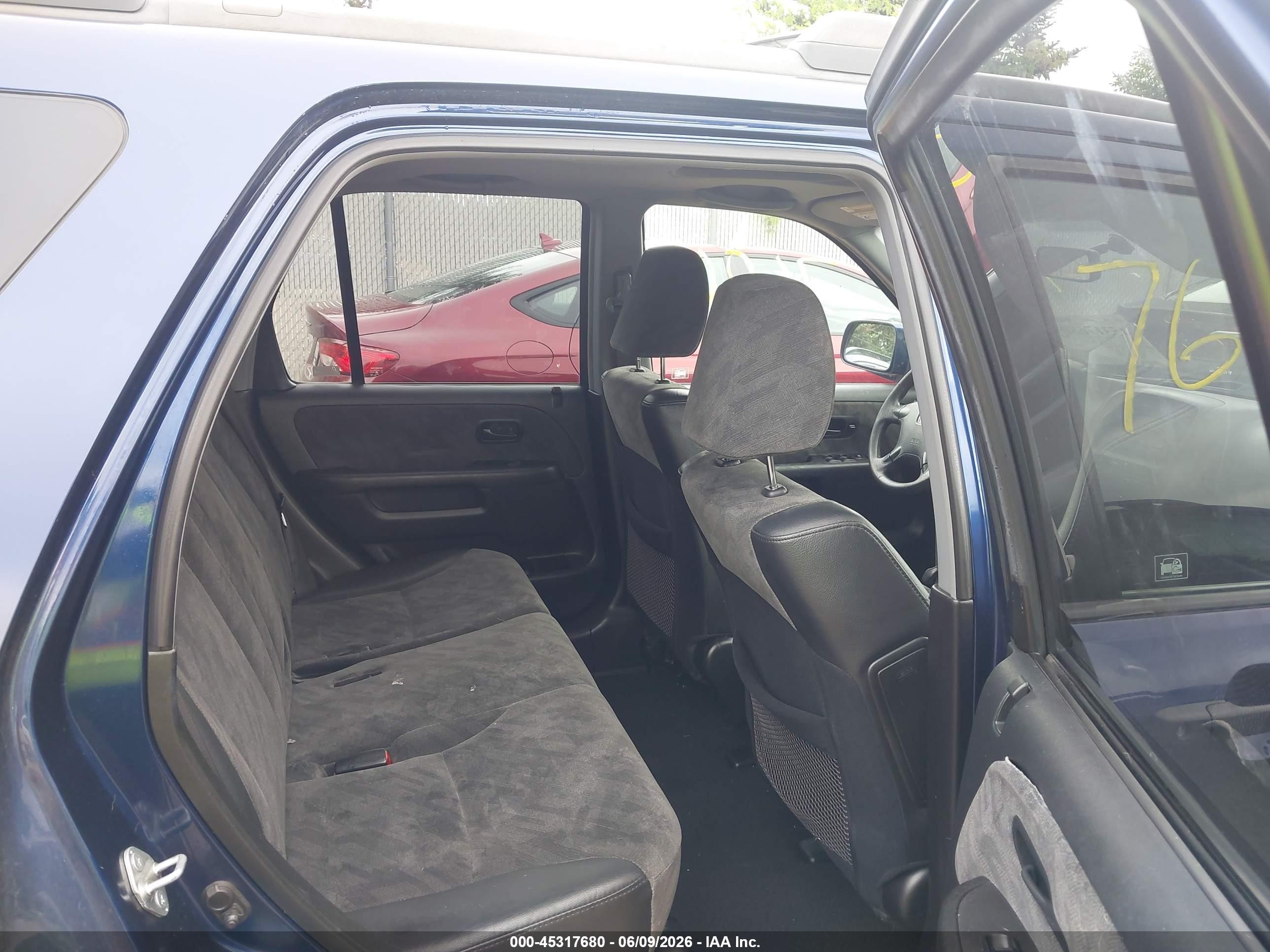 2003 Honda Cr-v Ex Blue vin: JHLRD77863C045398