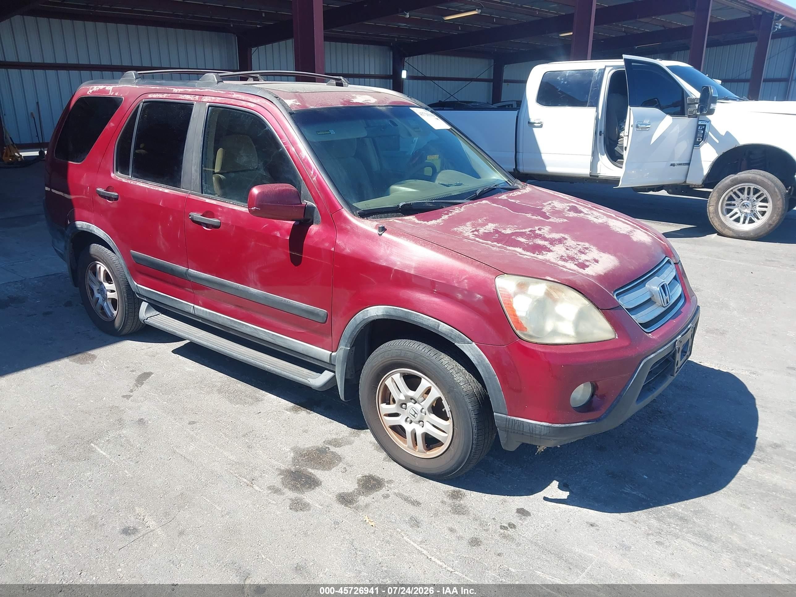 2003 Honda Cr-v Ex Maroon vin: JHLRD77873C040274