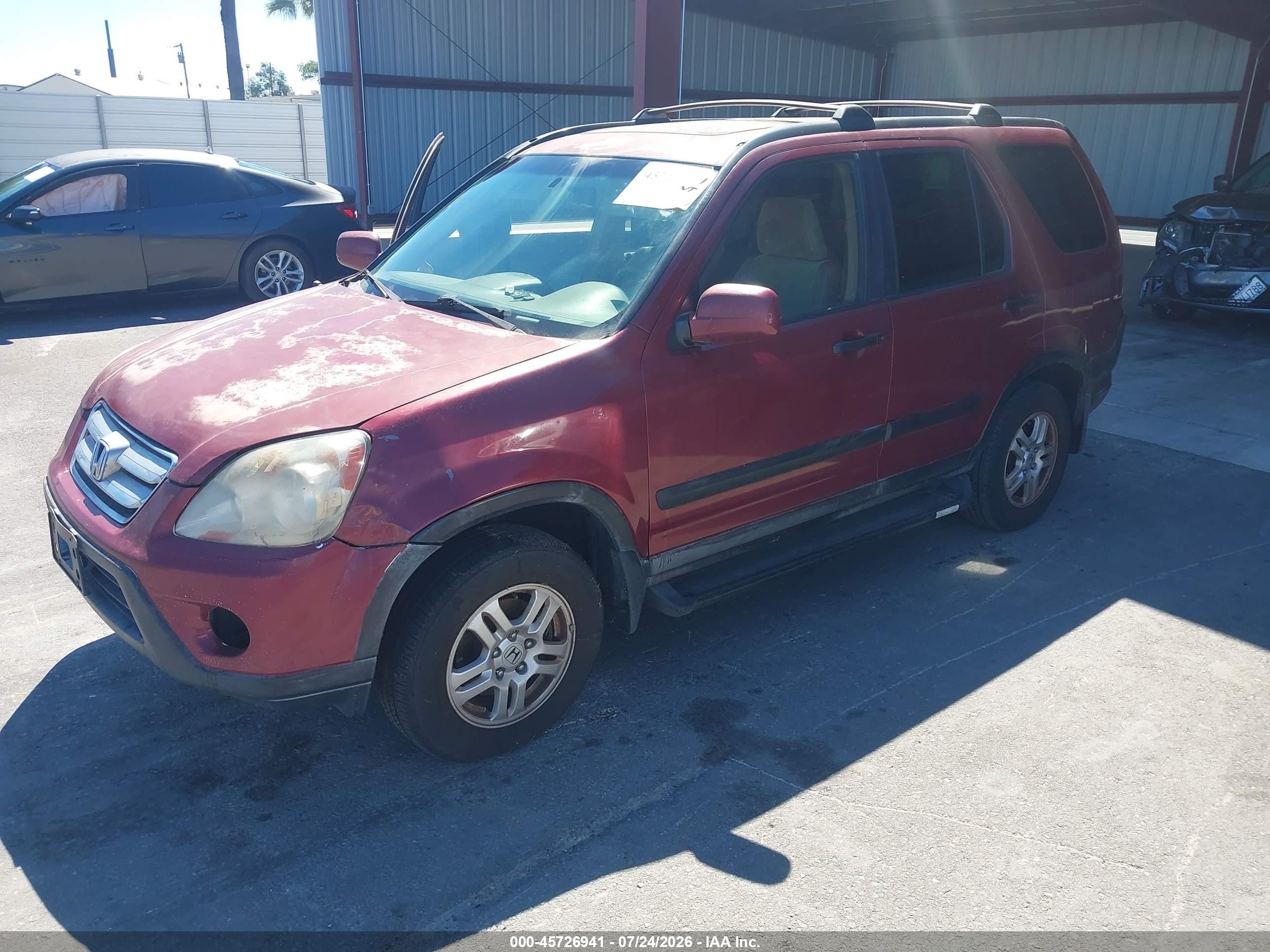 2003 Honda Cr-v Ex Темно-бордовый vin: JHLRD77873C040274