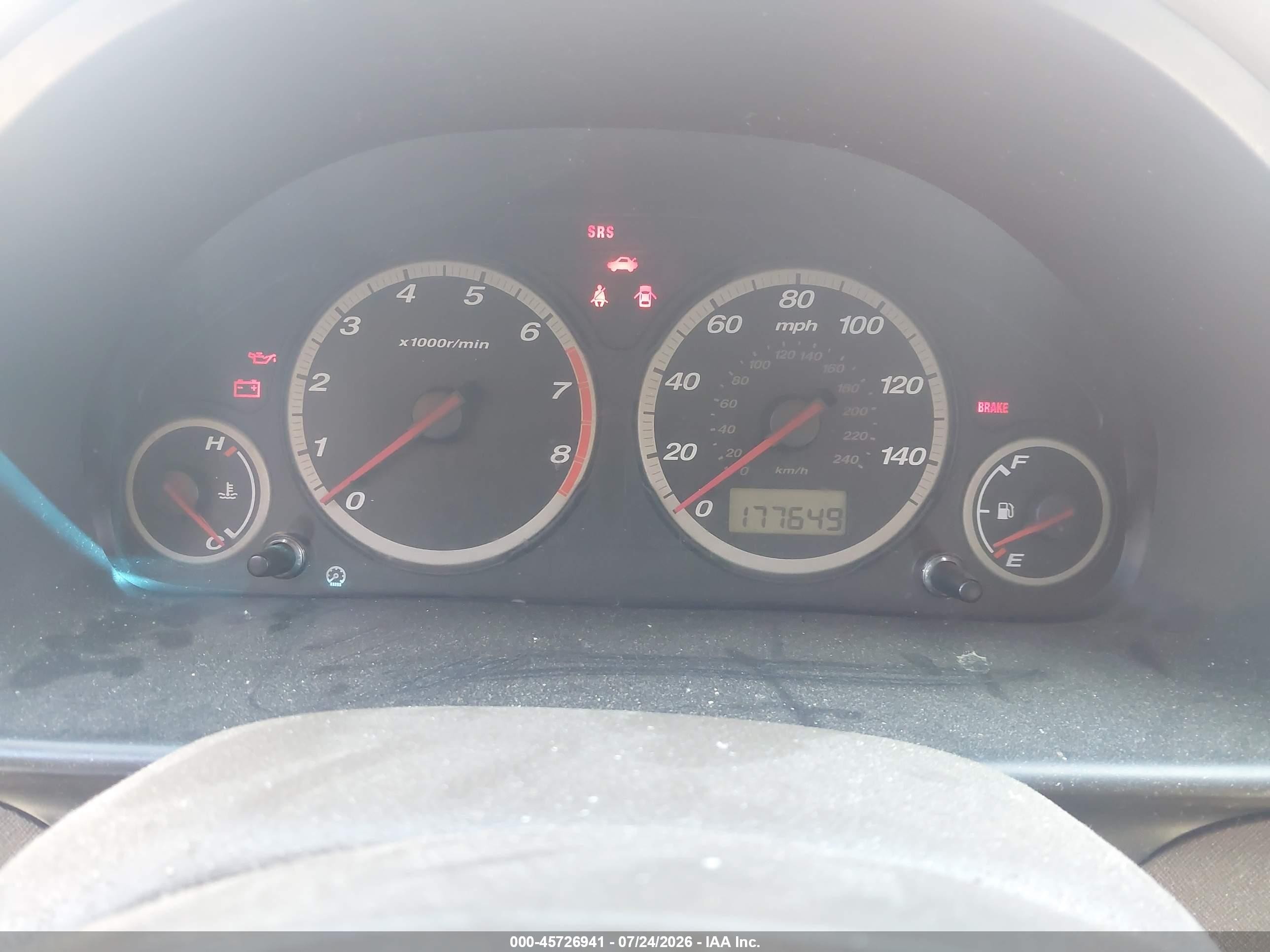 2003 Honda Cr-v Ex Темно-бордовый vin: JHLRD77873C040274