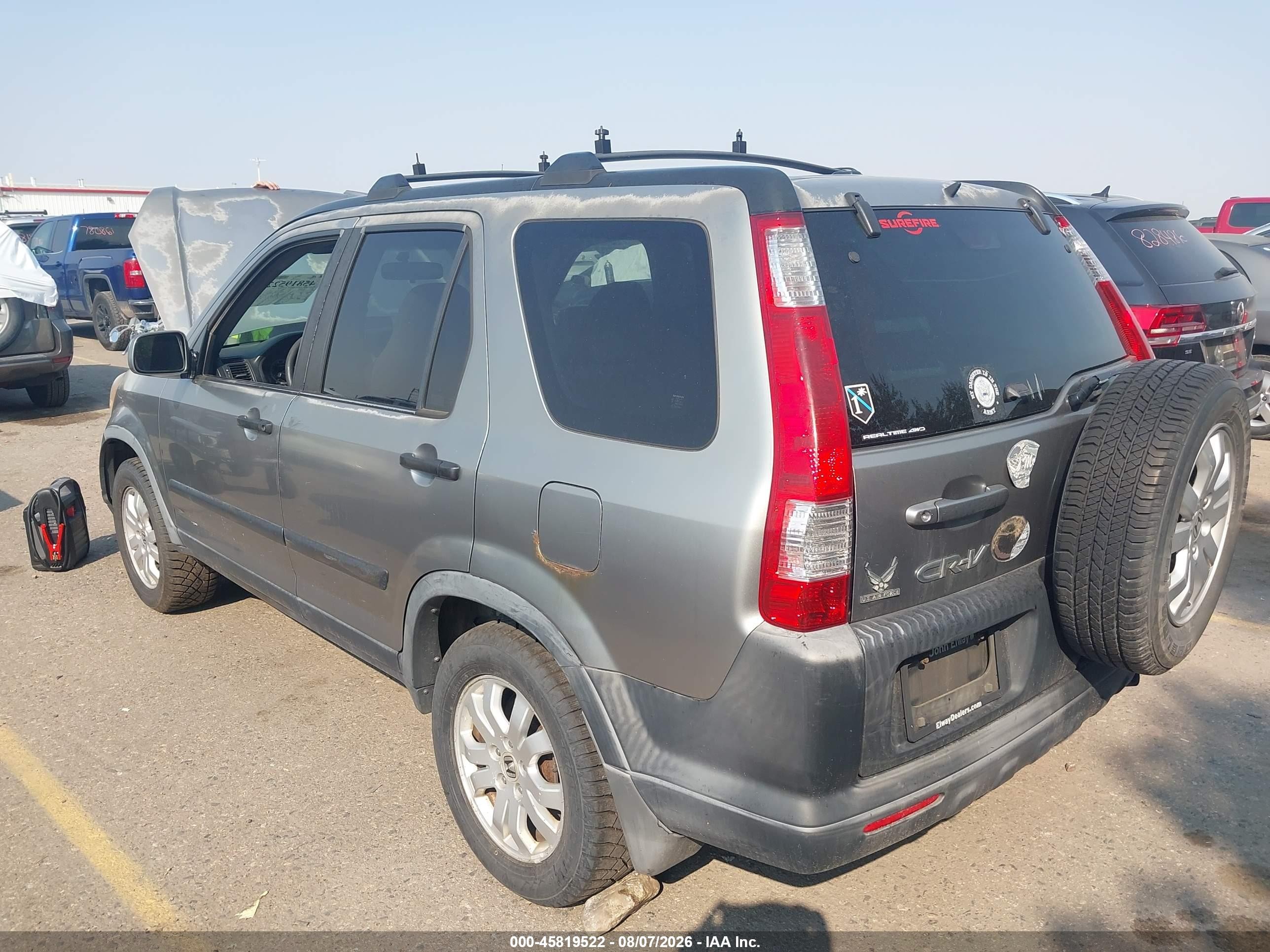 2005 Honda Cr-v Ex Silver vin: JHLRD77875C047308